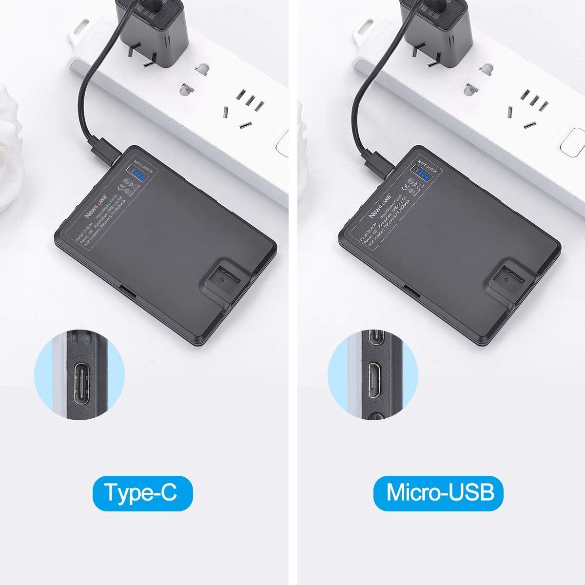 Shows shoppers that the product is available in two different charging port options (Type-C and Micro-USB) to help them choose the right variant for their devices.