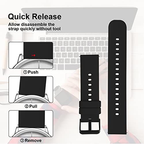 Demonstrates the three-step process for quickly removing and replacing the watch strap without tools, reassuring shoppers that the product is easy to use and maintain.