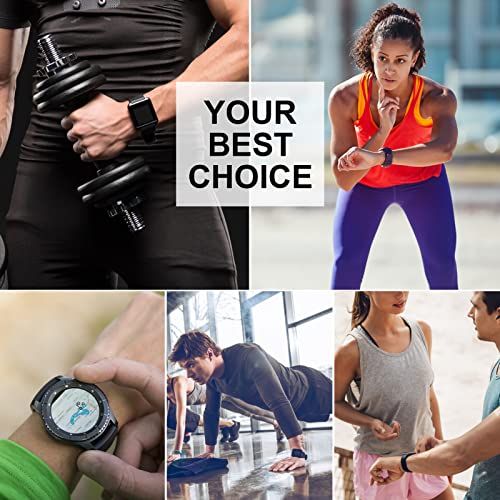 Demonstrates the product's versatility across multiple workout scenarios including weightlifting, resistance training, cardio, and fitness tracking to show shoppers it fits various exercise routines.