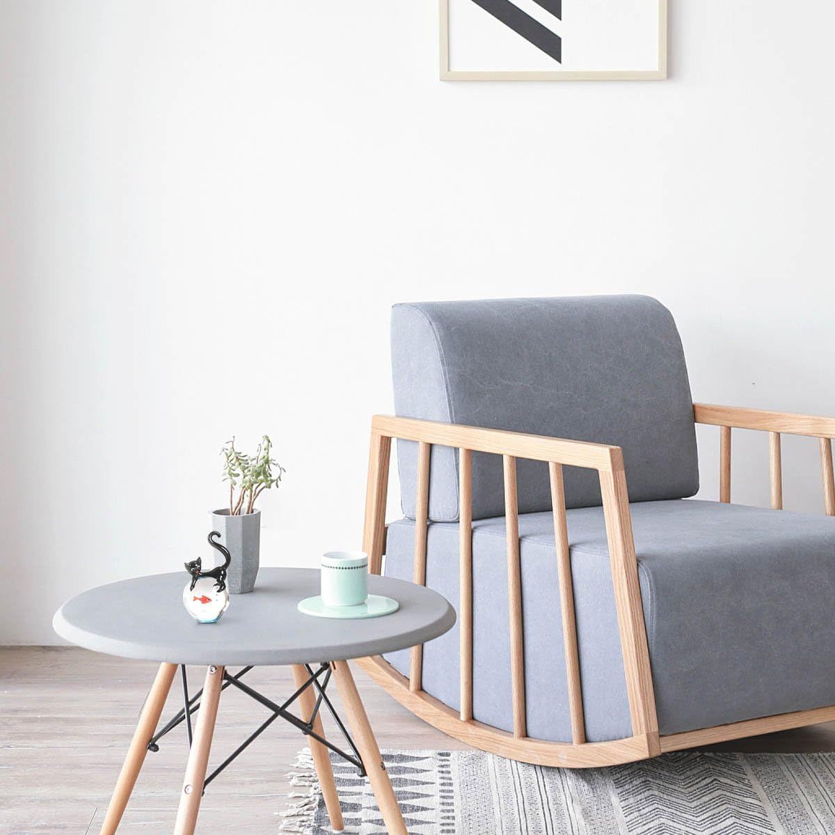 Showcases the product in a real-world home environment to help shoppers visualize how the furniture would look and fit in their own living space.