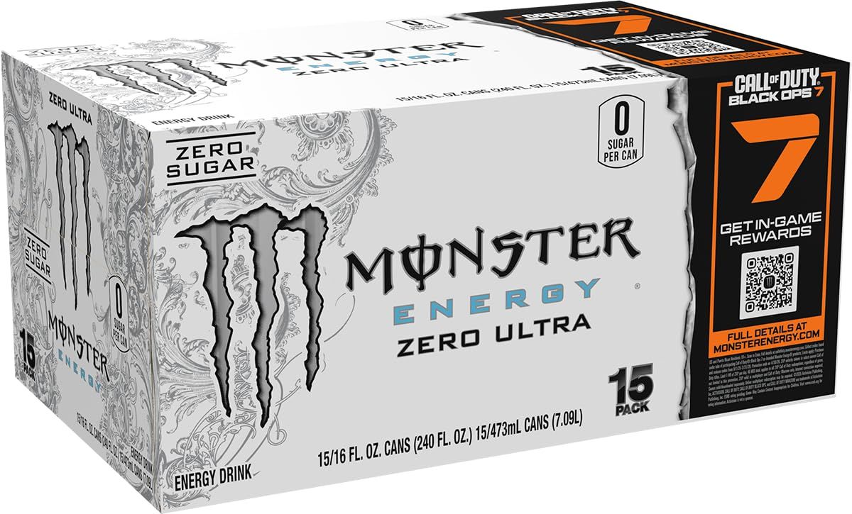 Shows the product packaging in a clean, catalog-style format to give shoppers a clear view of what they will receive when purchasing this 15-pack of Monster…