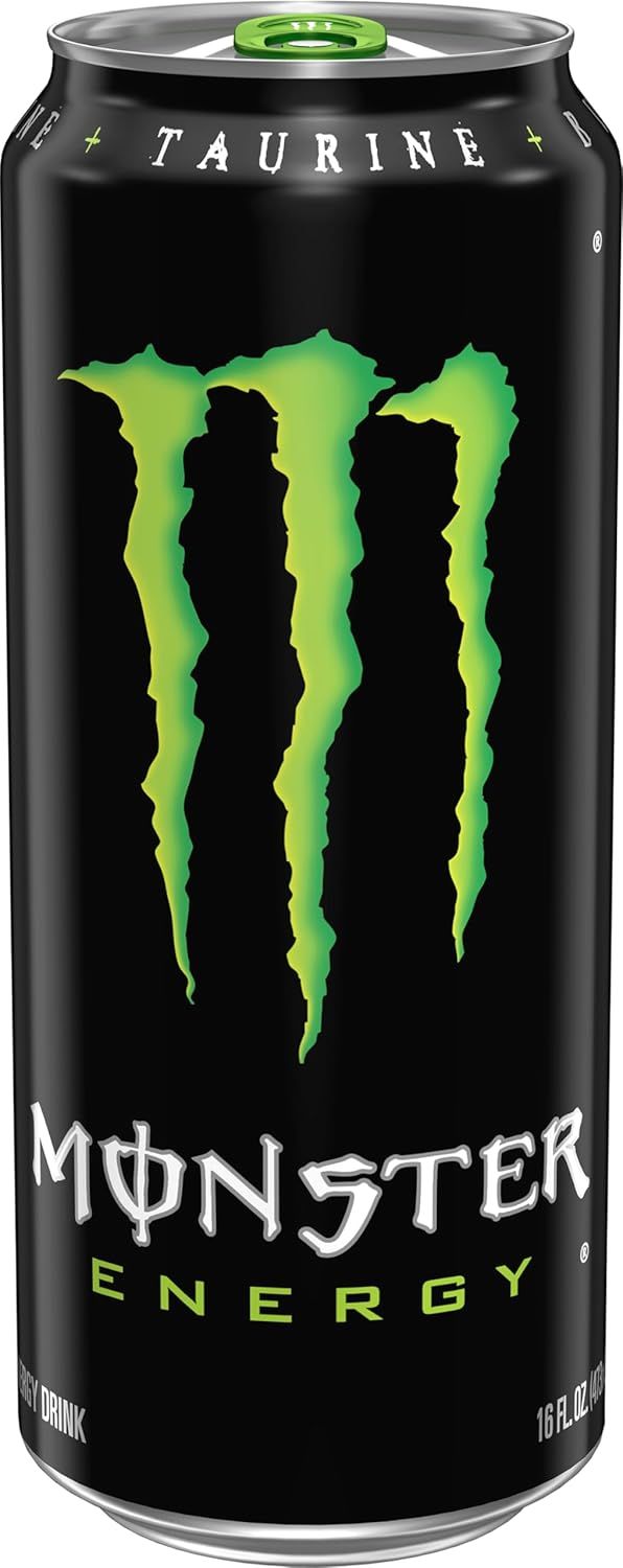 Displays the Monster Energy drink can in a clean, catalog-style format to show the product packaging and branding clearly.