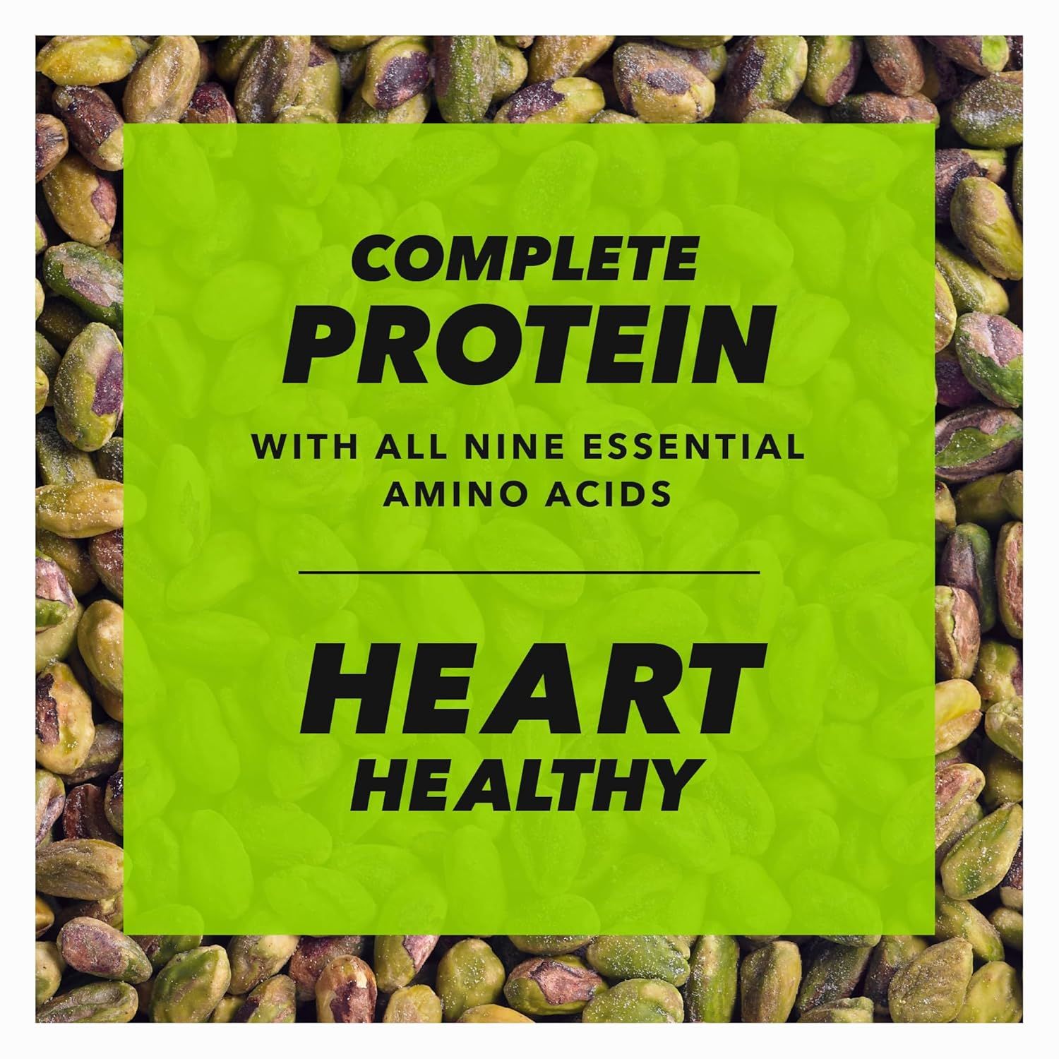 Communicates two distinct nutritional benefits of the product: that it contains complete protein with all nine essential amino acids, and that it supports…