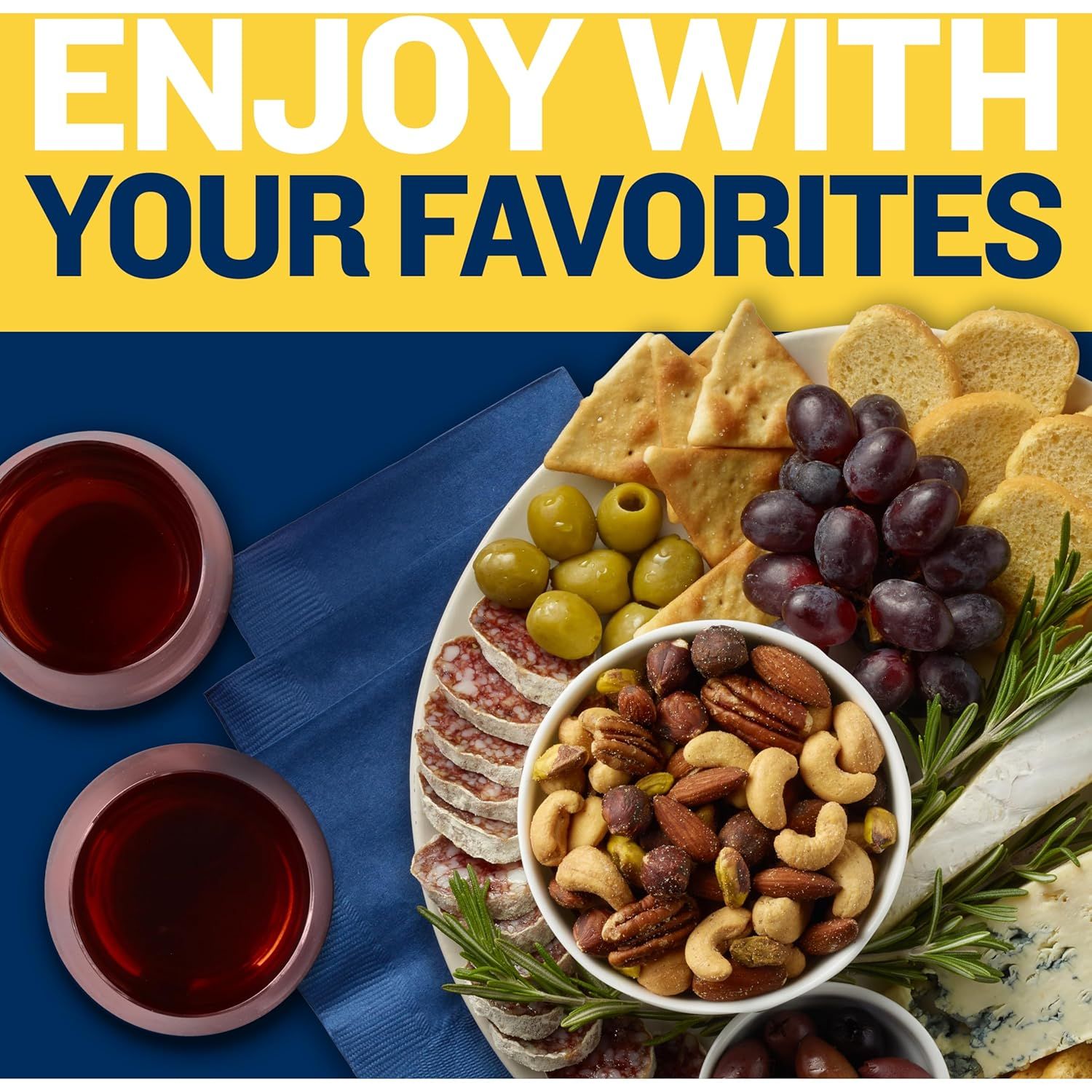 Showcases the product in an appealing real-world entertaining context to inspire shoppers and demonstrate how the product fits into social gatherings and…