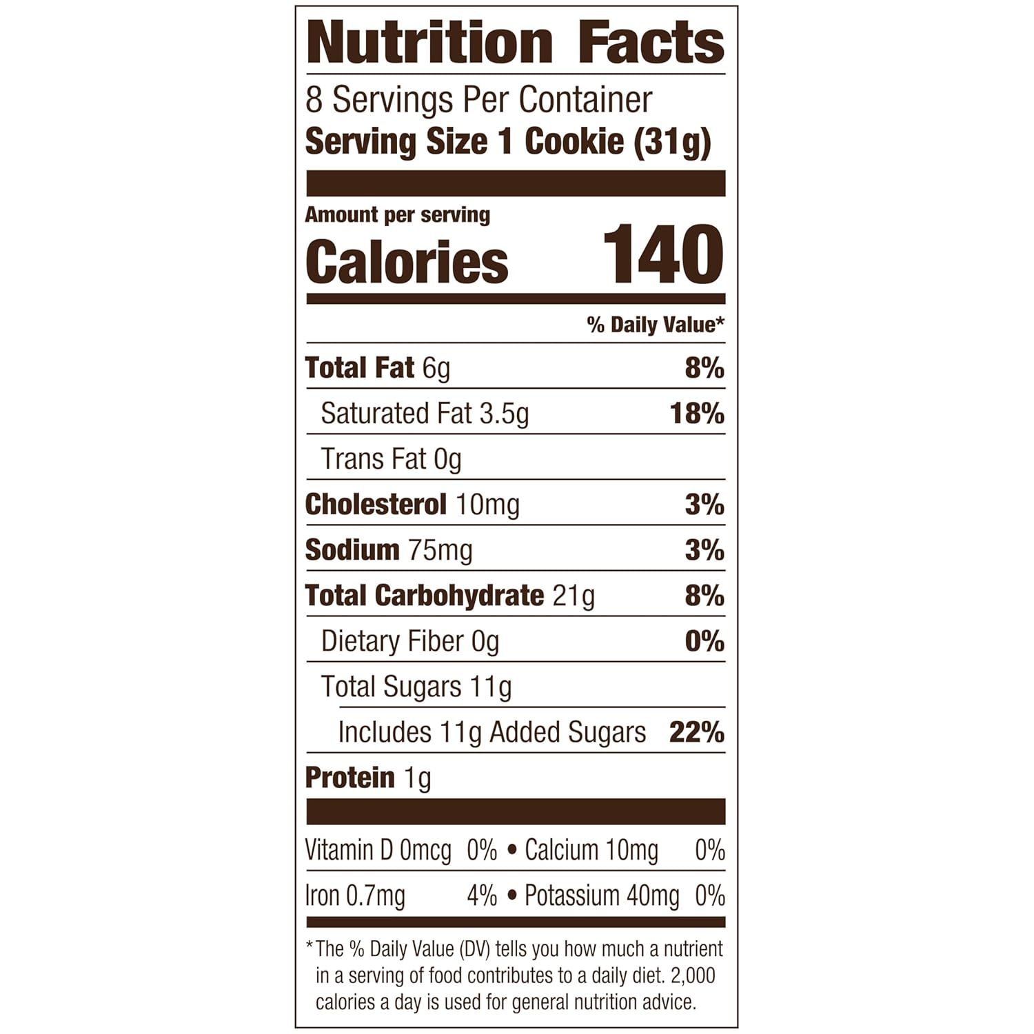 Provides detailed nutritional information to help shoppers make informed dietary decisions and understand the product's nutritional profile per serving.