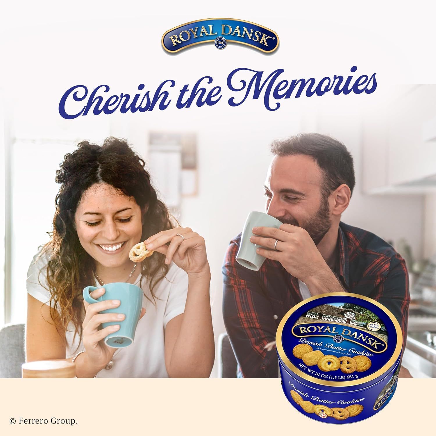Communicates the brand's emotional positioning around nostalgia and memory-making, reinforcing Royal Dansk as a product associated with cherished moments and…