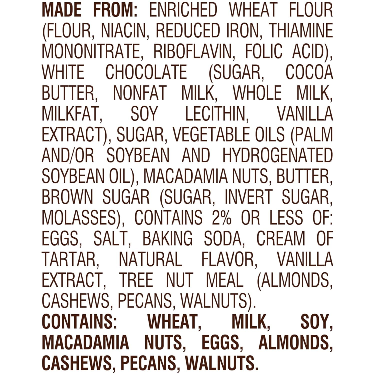 Provides complete ingredient list and allergen information to help shoppers make informed decisions about dietary restrictions and food safety.