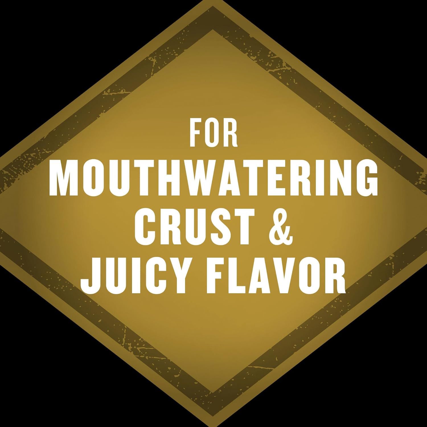 Highlights the product's appealing texture and taste qualities to entice shoppers with sensory benefits.