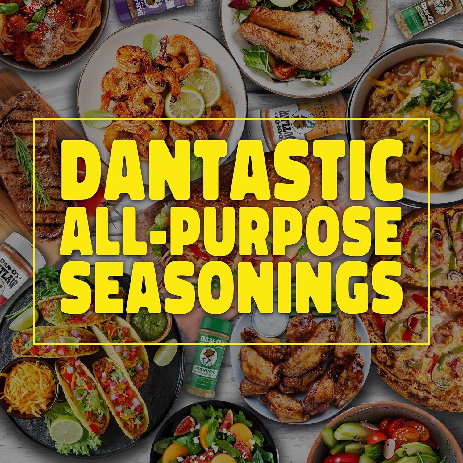 Demonstrates the versatility of the all-purpose seasonings by showing them used across multiple different meal types and cuisines, reassuring shoppers that…
