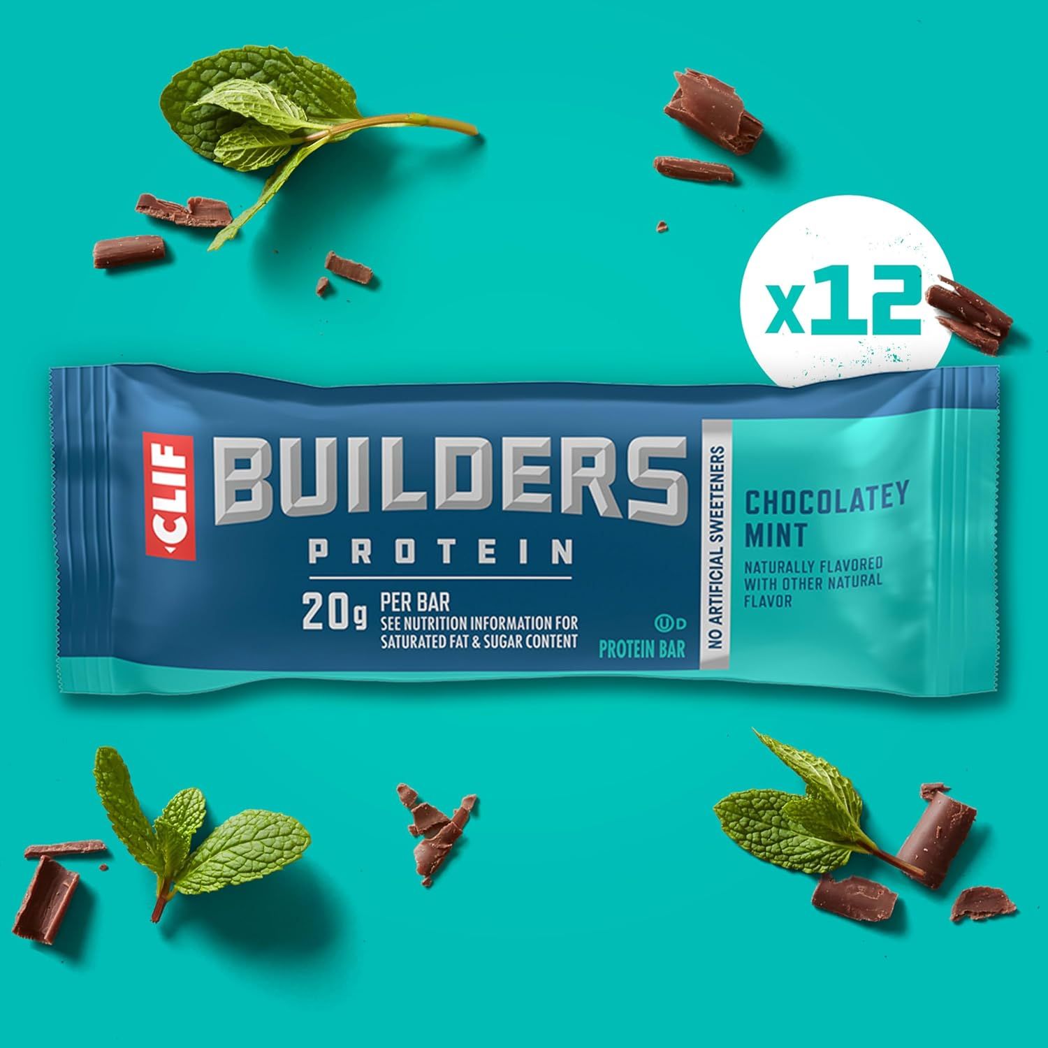 Communicates the high protein content (20g per bar) to emphasize the product's nutritional value and appeal to fitness-conscious shoppers. Highlights the product's key benefit of high protein…