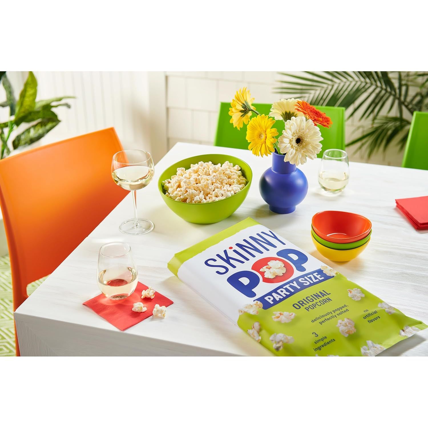 Showcases the product in a vibrant, real-world party or social gathering context to help shoppers visualize using it during entertaining occasions.