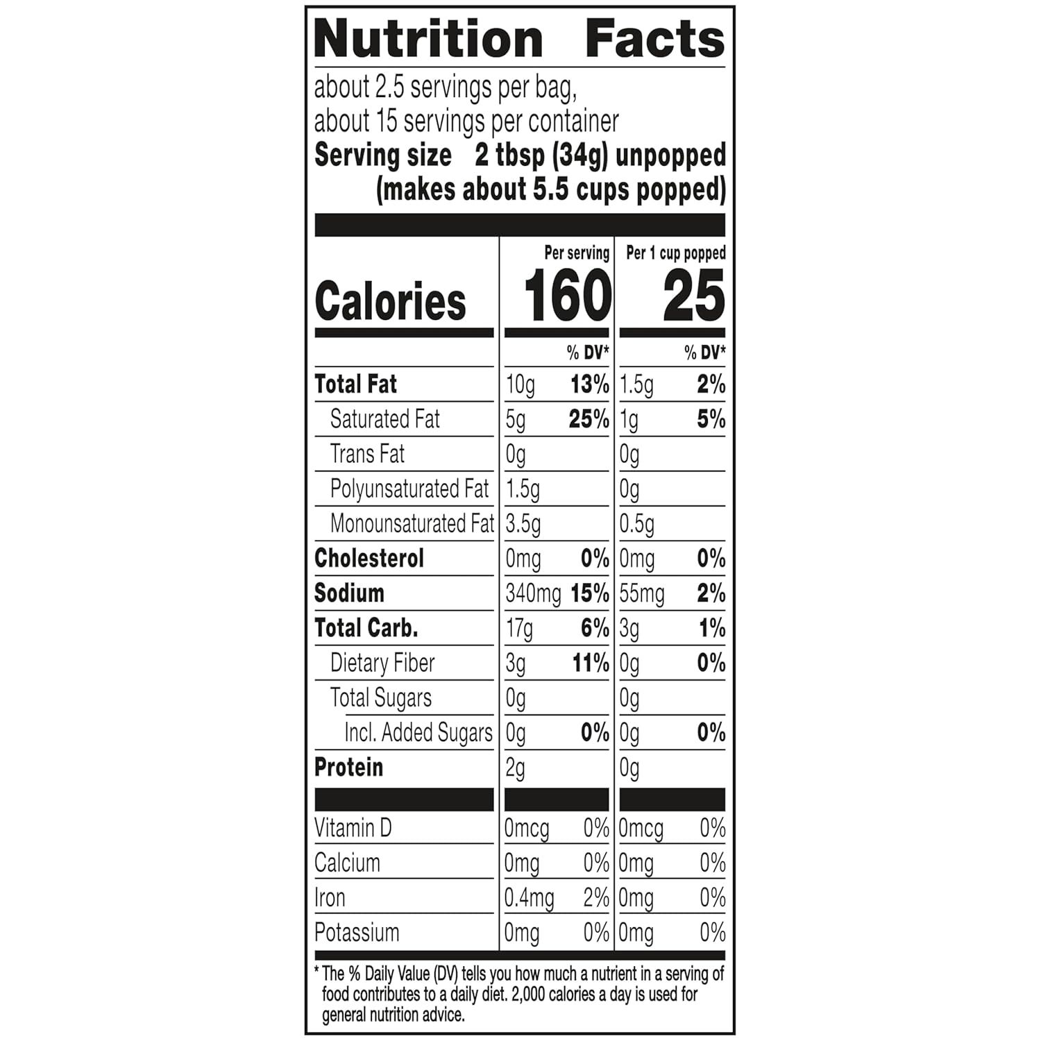 Provides comprehensive nutritional information to help shoppers make informed dietary decisions and understand the product's nutritional profile per serving…
