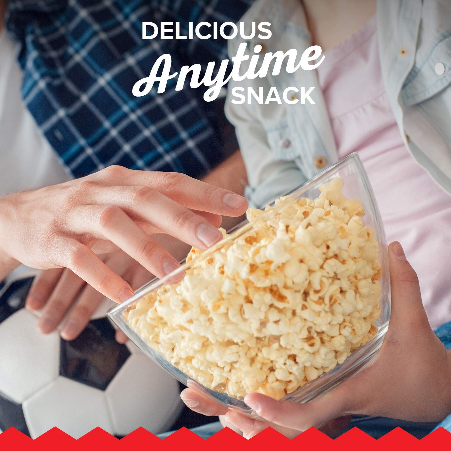 Showcases the product being enjoyed in a real-world, casual setting to create an emotional connection and demonstrate the product as a convenient, shareable…