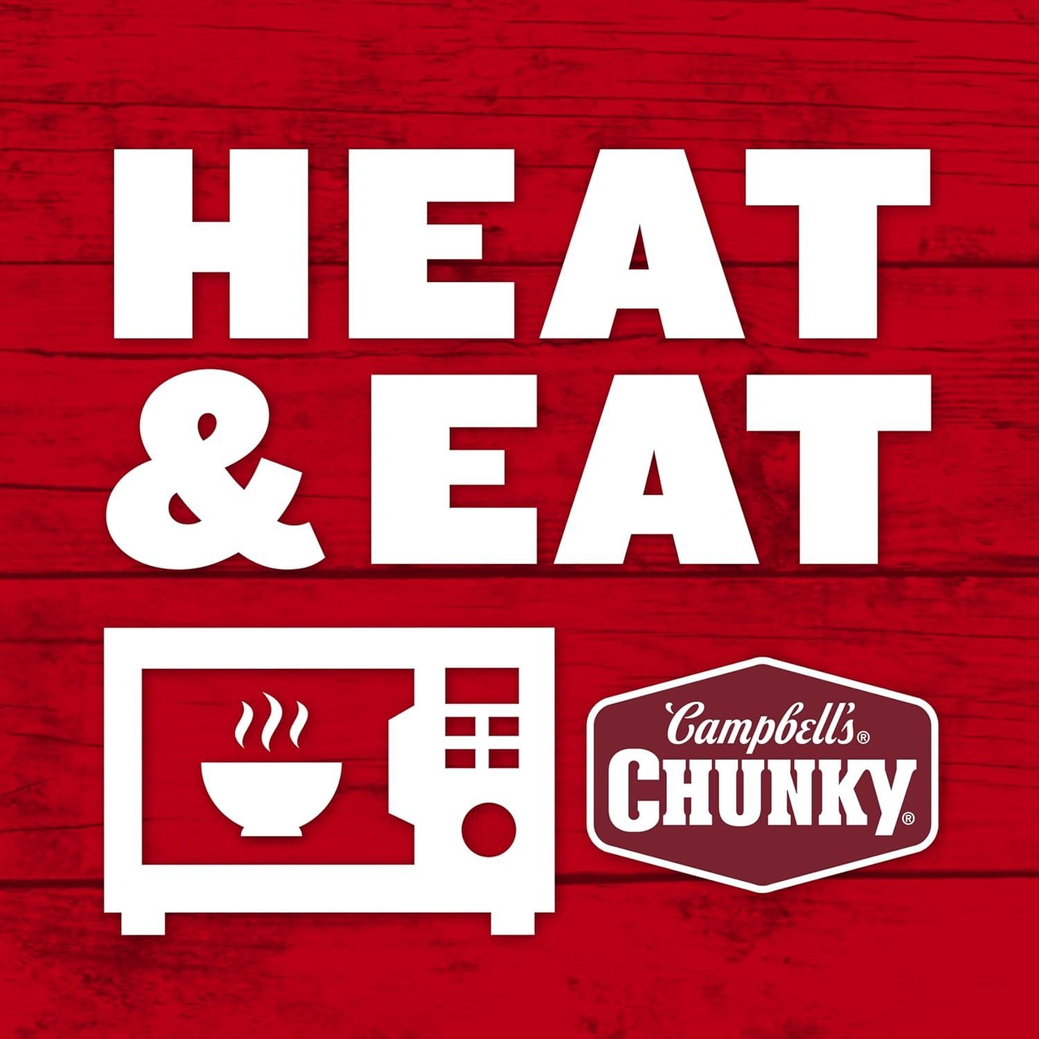 Communicates that the product is quick and easy to prepare by simply heating in the microwave, making it convenient for busy shoppers.
