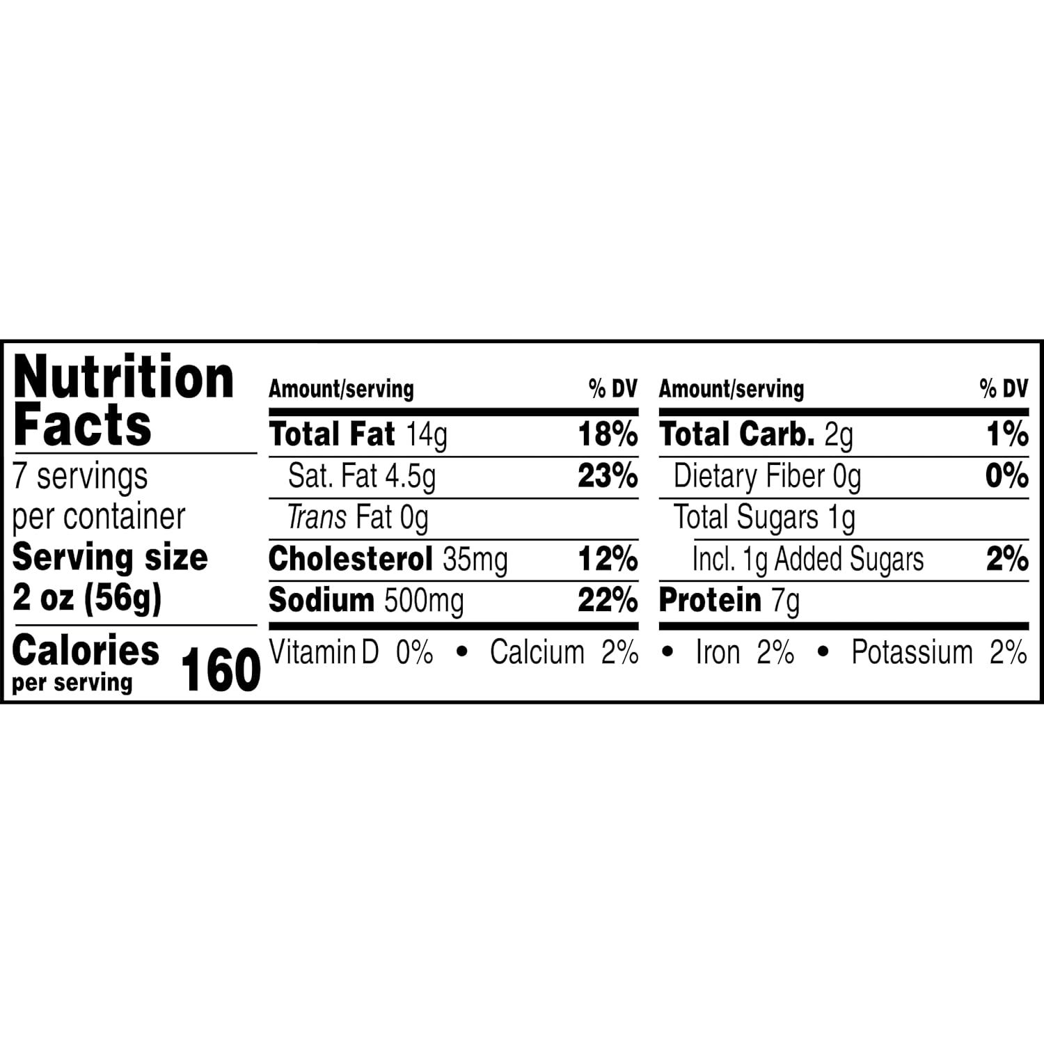 Provides comprehensive nutritional information to help shoppers make informed dietary decisions and understand the product's nutritional profile per serving.