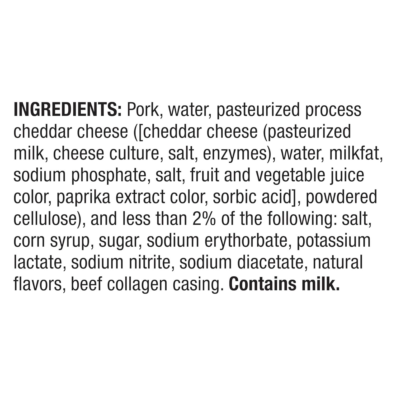 Provides complete transparency about what the product contains, including detailed ingredient breakdown and allergen disclosure to help shoppers make informed dietary decisions.