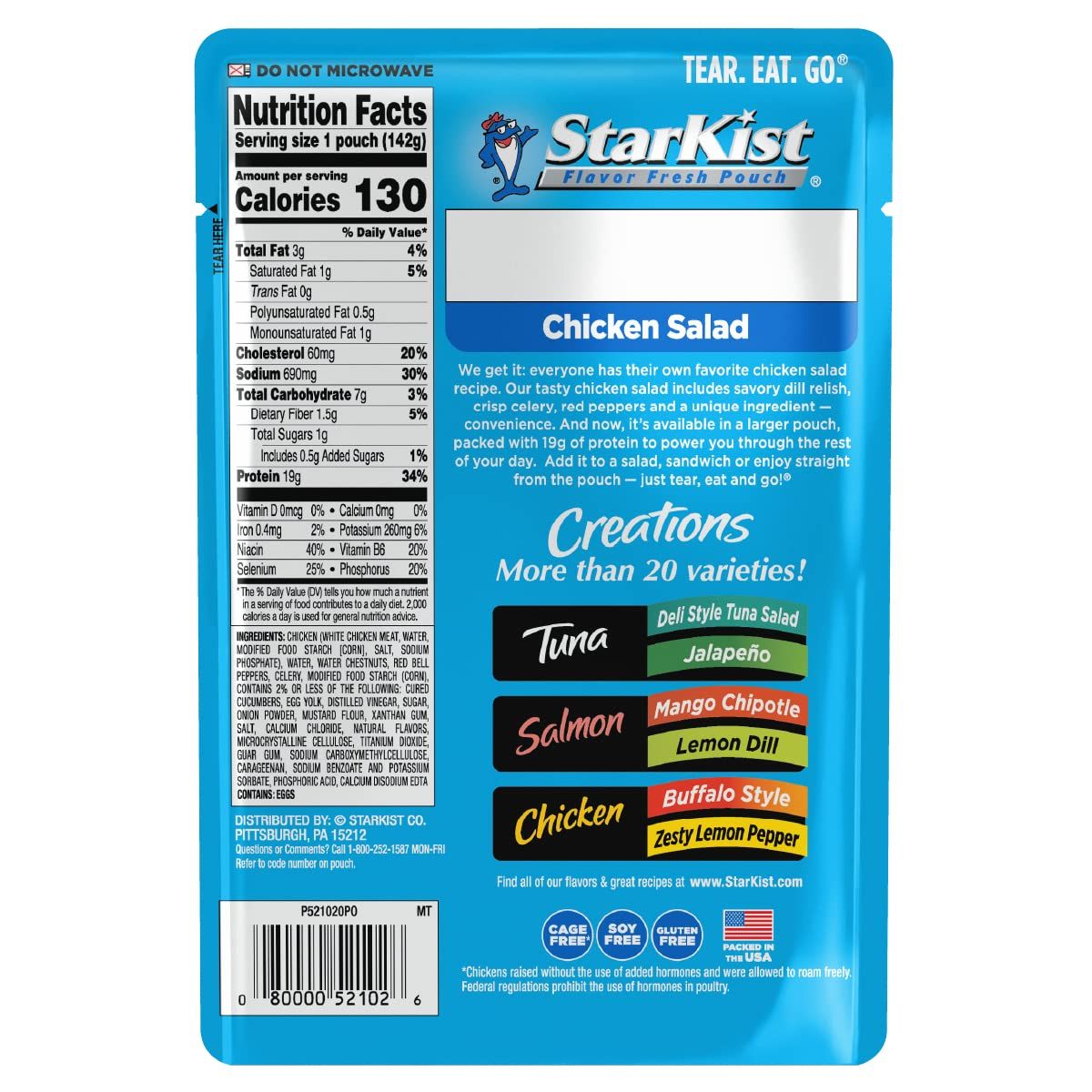 Showcases the StarKist Creations product line with more than 20 varieties, helping shoppers understand the full range of flavor options available from the…