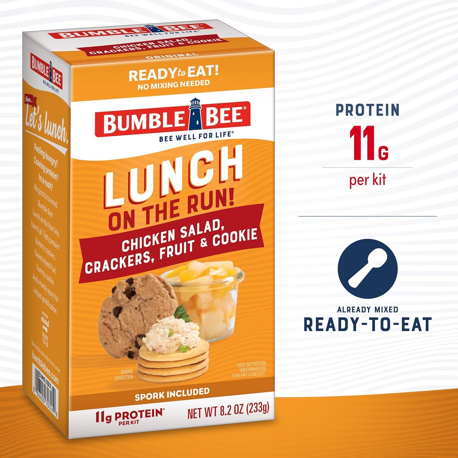 Highlights the high protein content of the product to appeal to health-conscious shoppers looking for nutritious, convenient meal options. Emphasizes the…