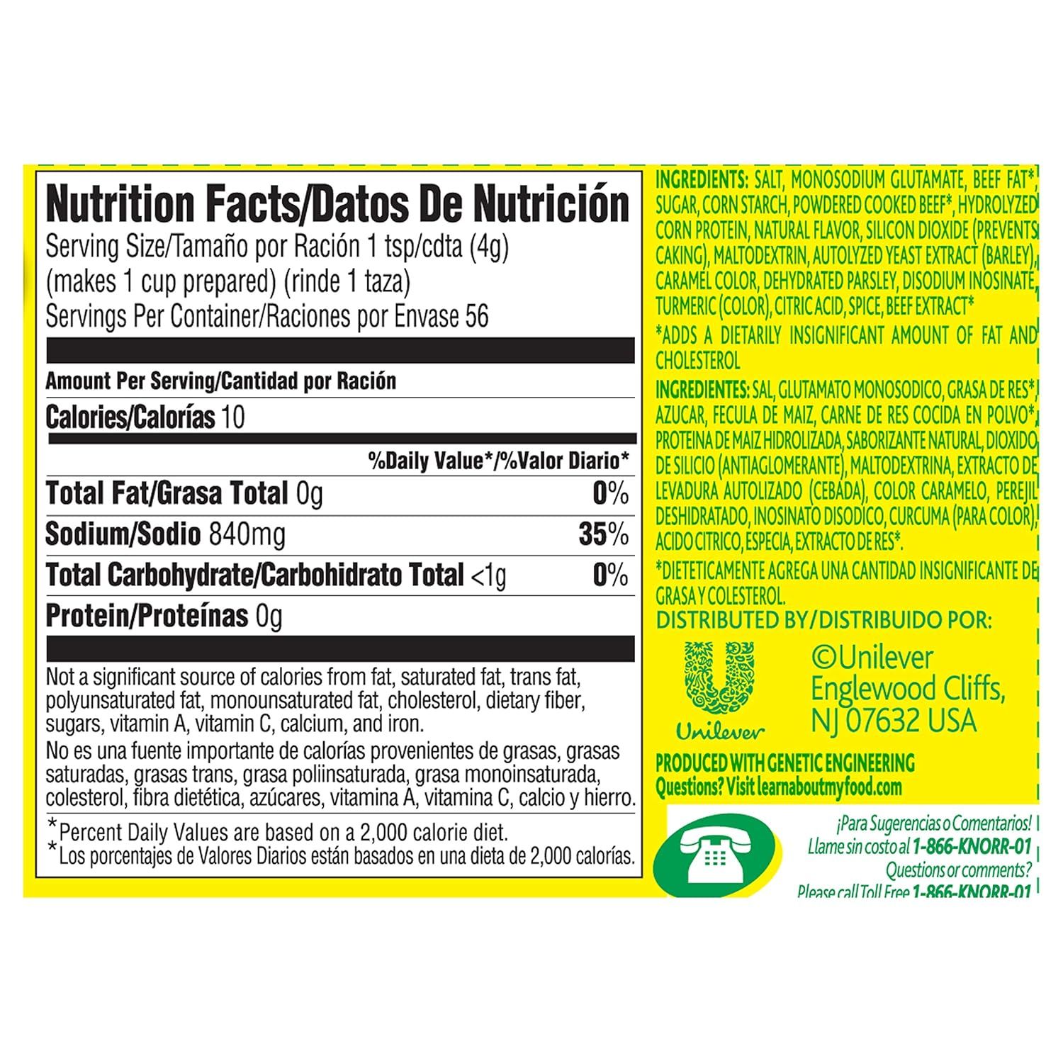 Provides mandatory nutritional information and ingredient list for regulatory compliance and shopper transparency.