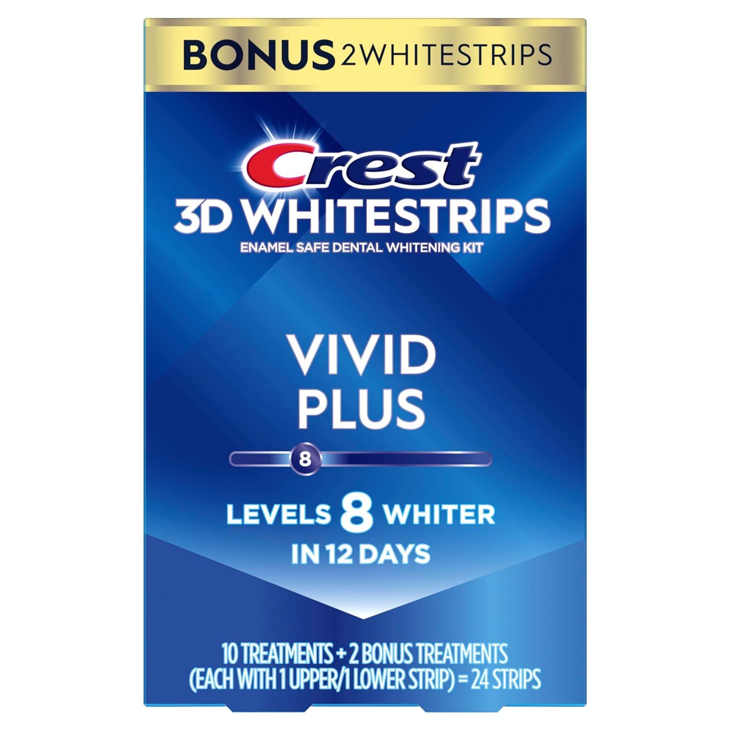 Communicates the product's whitening performance with a bold, quantifiable claim to demonstrate effectiveness and speed of results. Shows the customer exactly what they receive in the kit,…