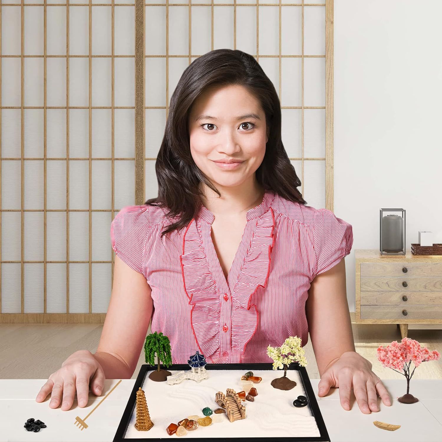 Shows all the components and accessories included with the product, helping shoppers understand the complete set they will receive and the variety of pieces…