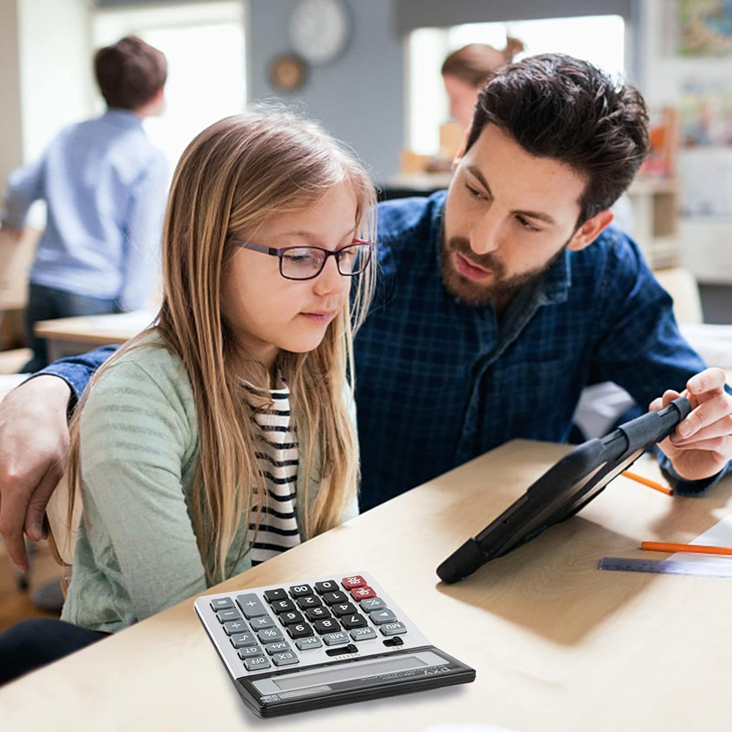 Demonstrates the product being used in a real-world educational setting to show its practical application for learning and teaching scenarios.
