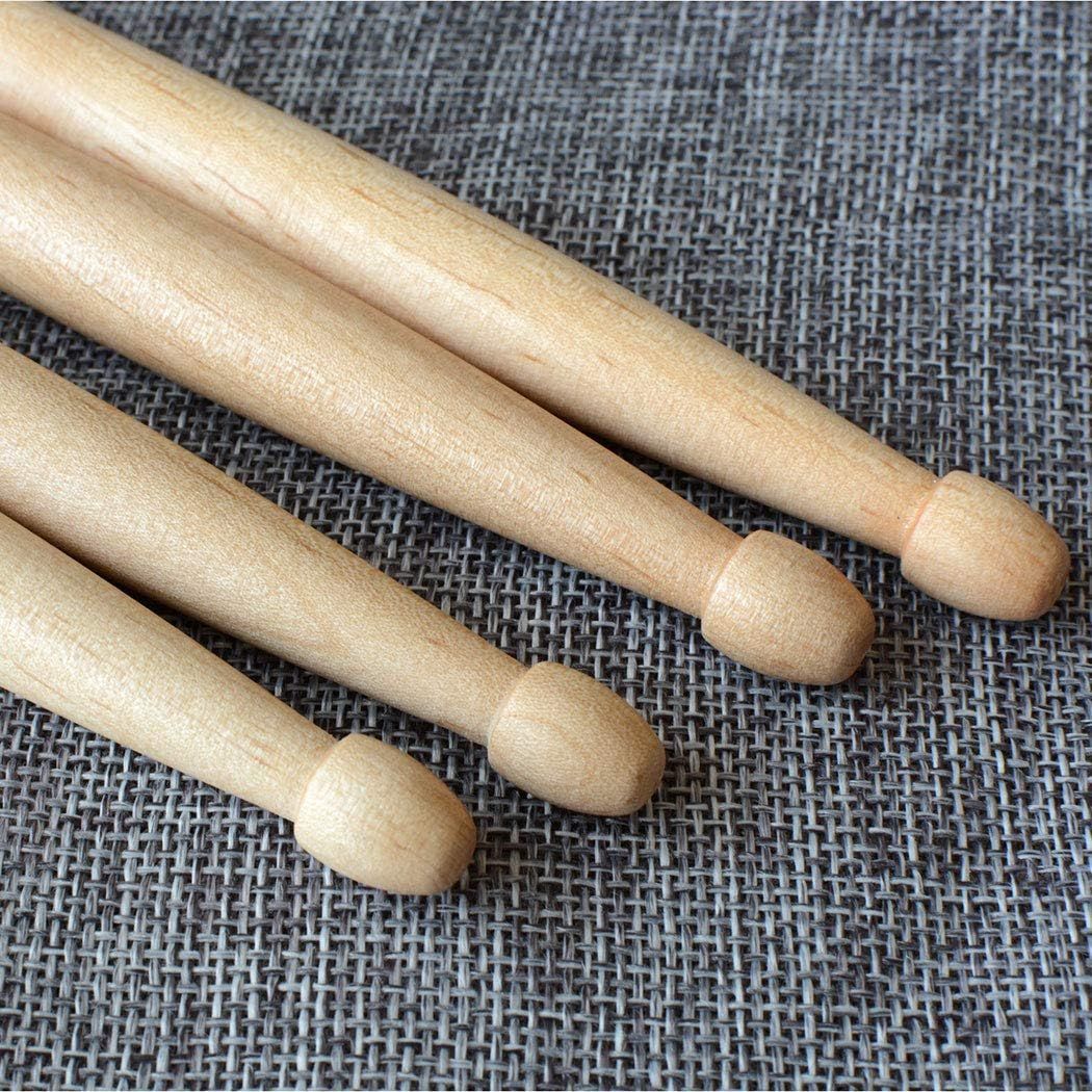 Displays the wooden drumsticks in a clean, catalog-style format to show the product clearly without distractions.