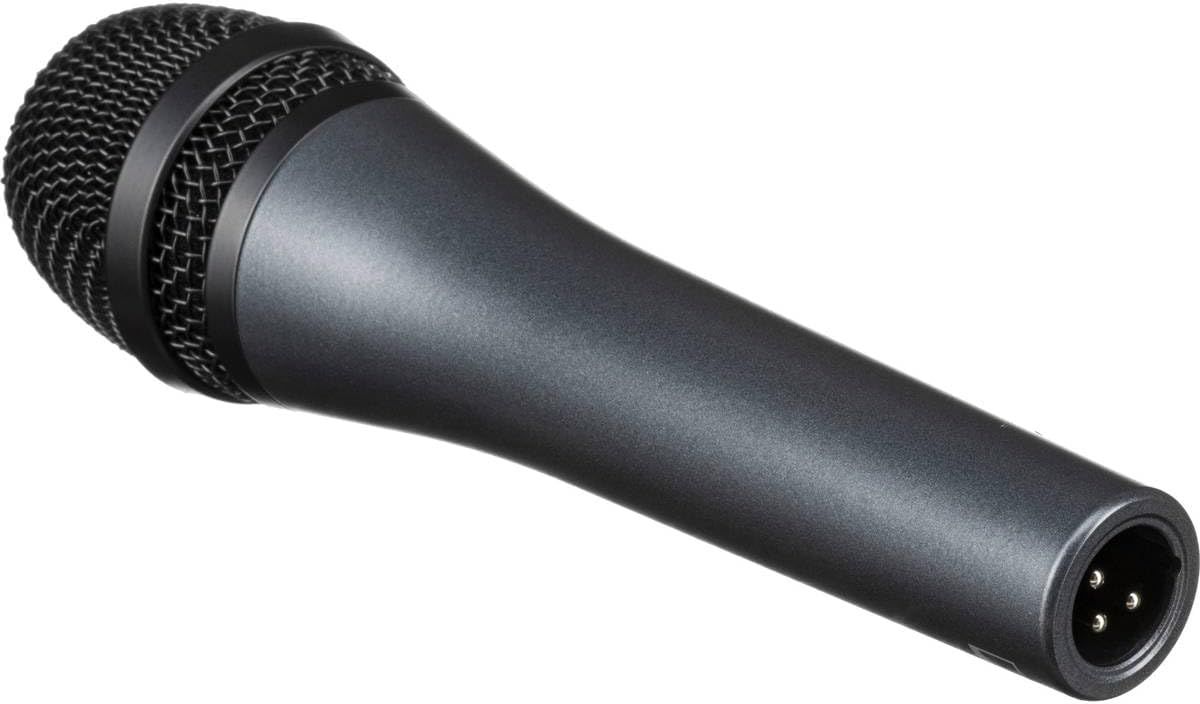 Provides a clear, distraction-free view of the microphone's design and build quality on a white background.