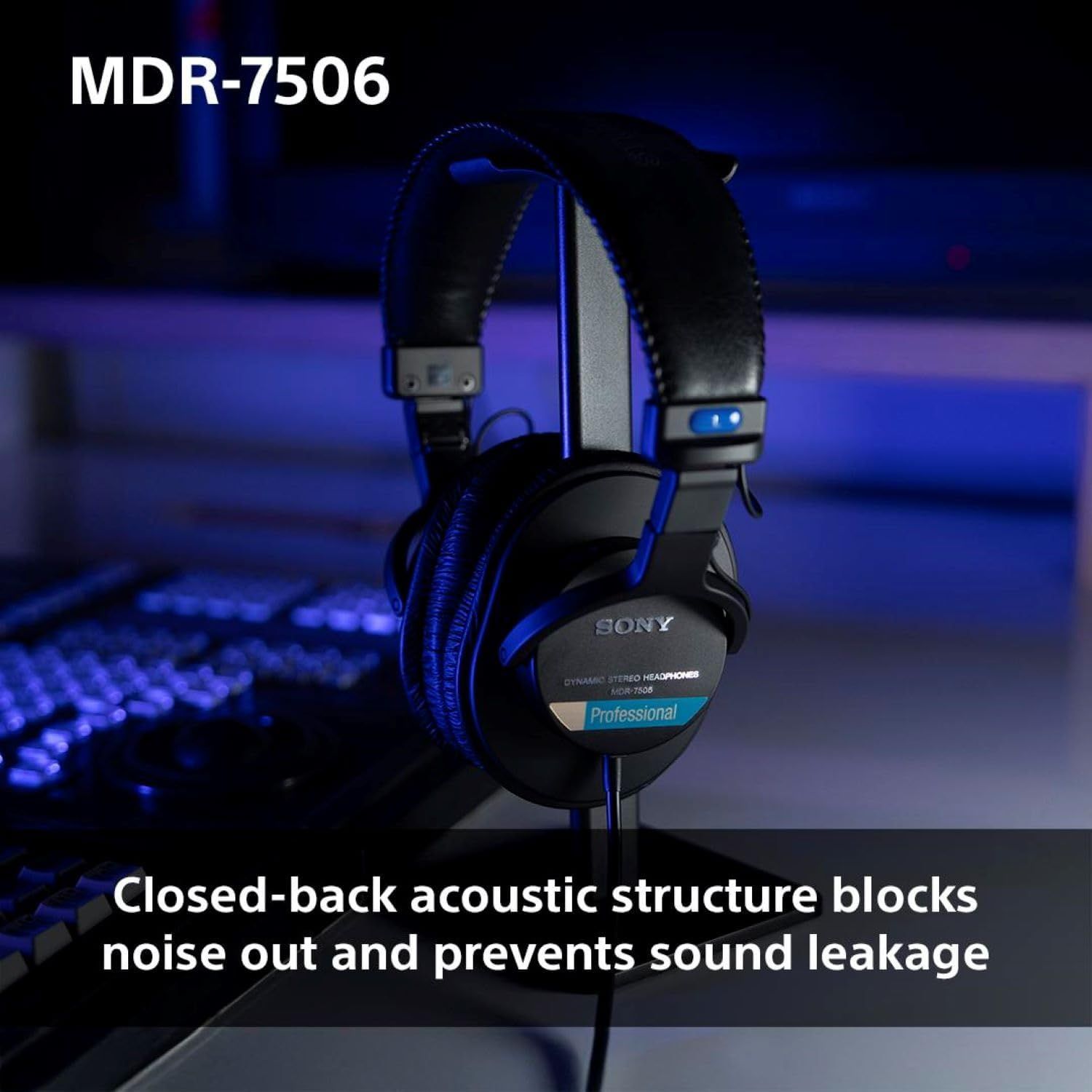 Highlights the headphones' closed-back acoustic design to reassure shoppers that the product blocks external noise and prevents sound leakage for a better…