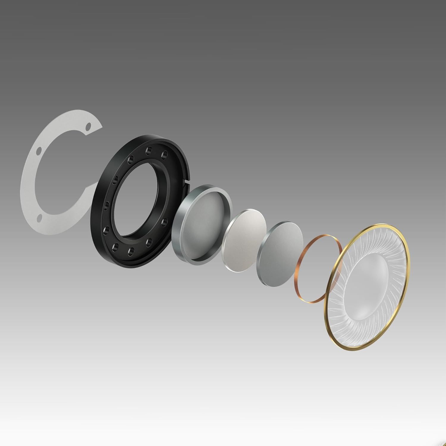 Shows the internal structure and component layers of the product to demonstrate quality construction and help shoppers understand how the product is assembled.