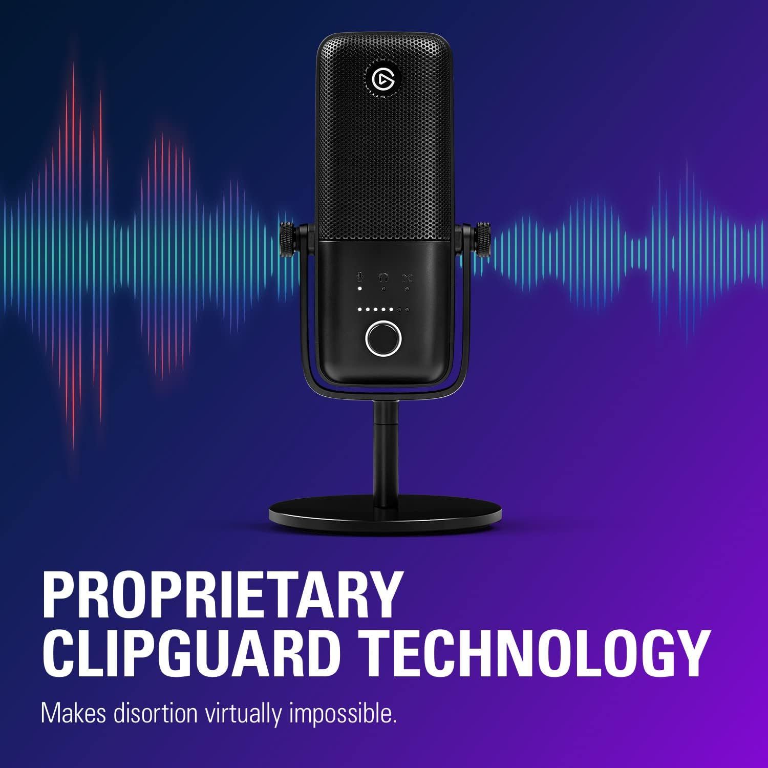 Highlights the proprietary ClipGuard technology that prevents audio distortion, reassuring customers about superior sound quality and professional-grade…