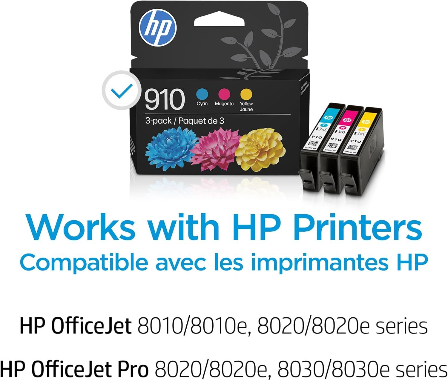 Communicates which HP printer models this ink cartridge is compatible with, helping shoppers confirm the product will work with their specific printer.