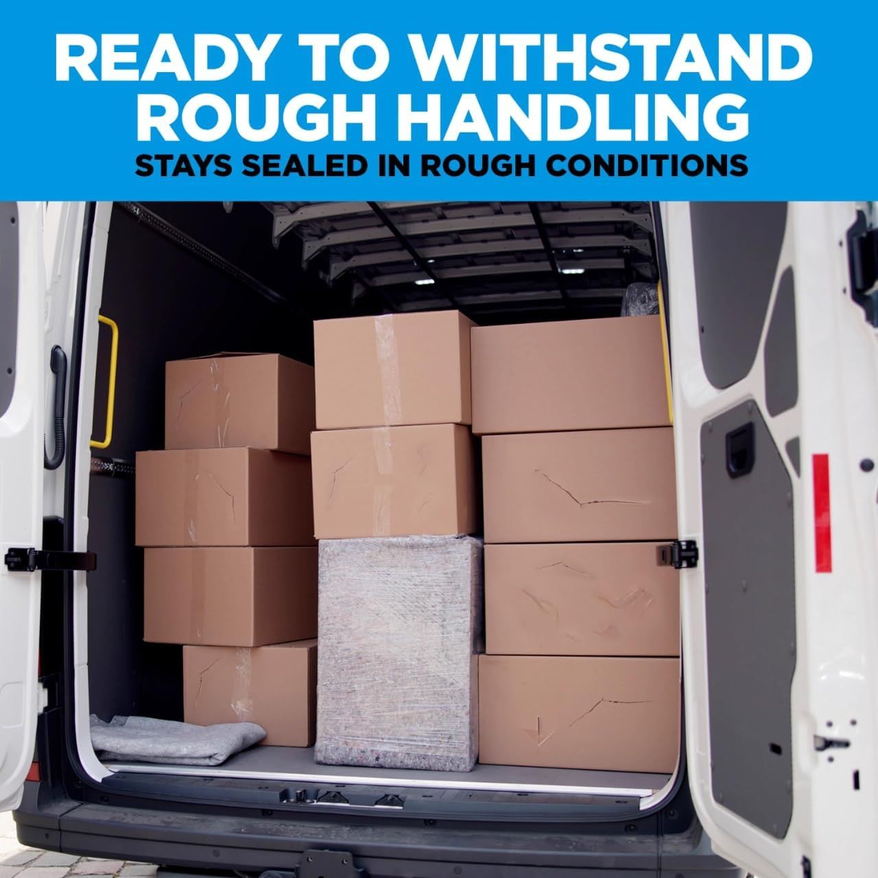 Demonstrates that the product (likely packaging tape or sealing solution) can withstand rough handling and harsh shipping conditions, reassuring customers of…