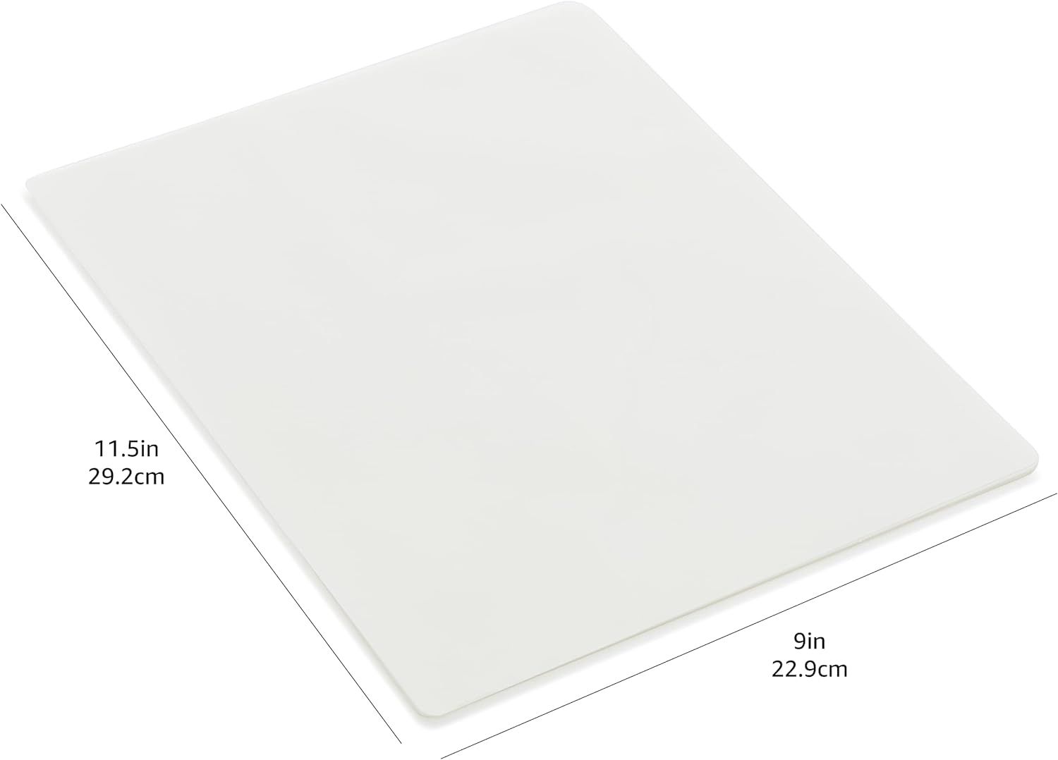 Communicates the exact physical dimensions of the product (11.5in x 9in) to help shoppers understand the size and ensure it fits their needs.