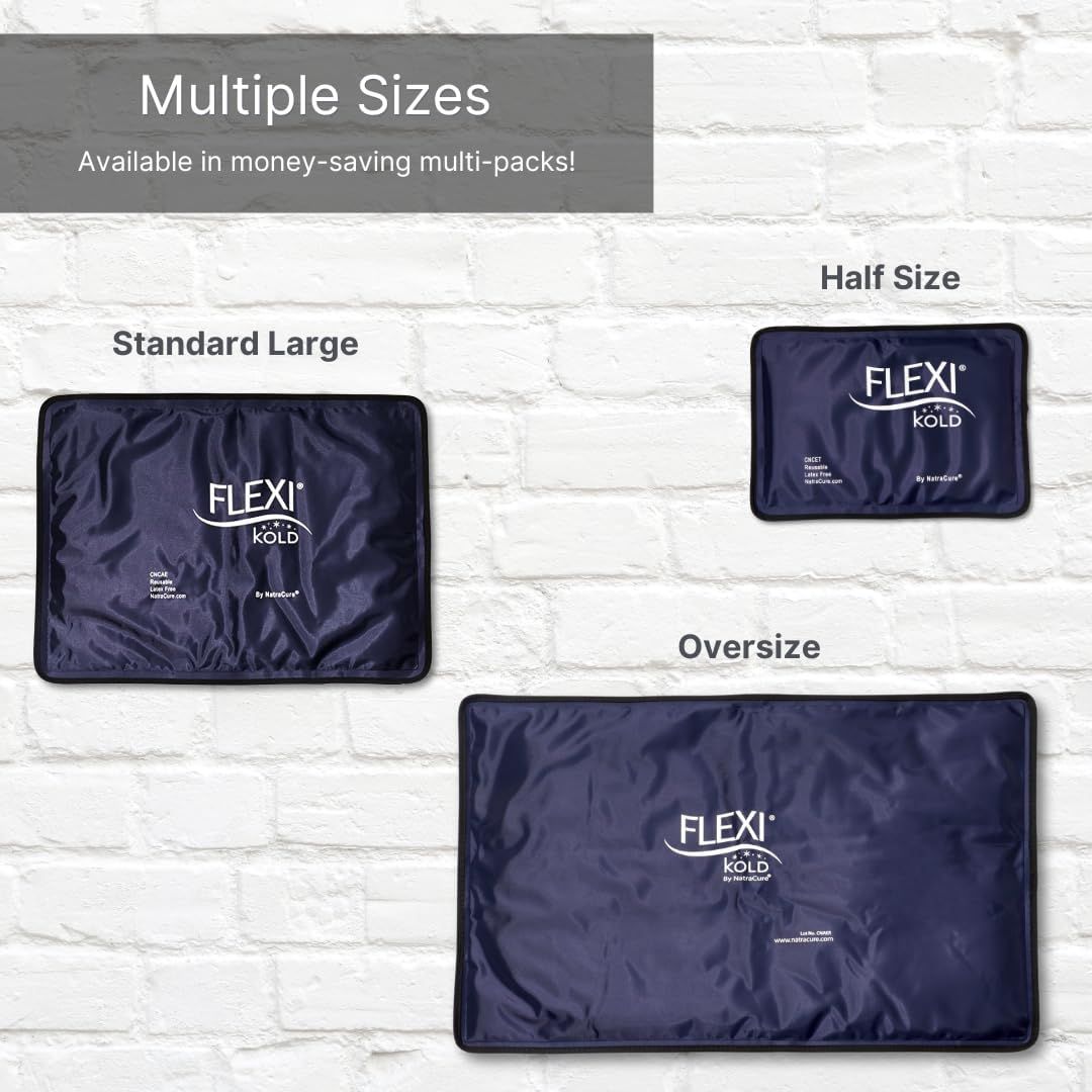 Displays the brand's product lineup showing three different size options (Standard Large, Half Size, and Oversize) to help shoppers choose the right size for…