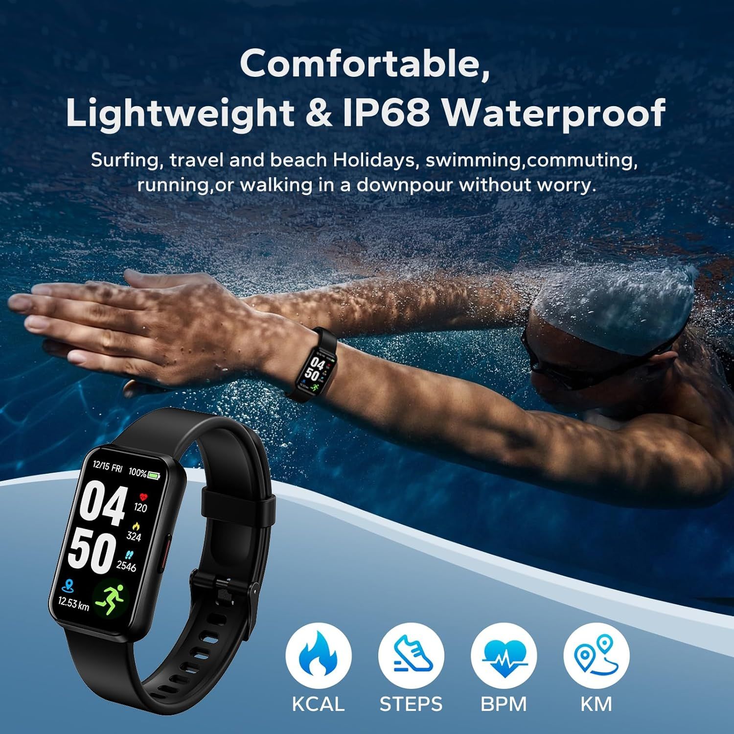 Demonstrates the versatility of the smartwatch across multiple real-world scenarios and activities, reassuring shoppers it can be used in various environments…