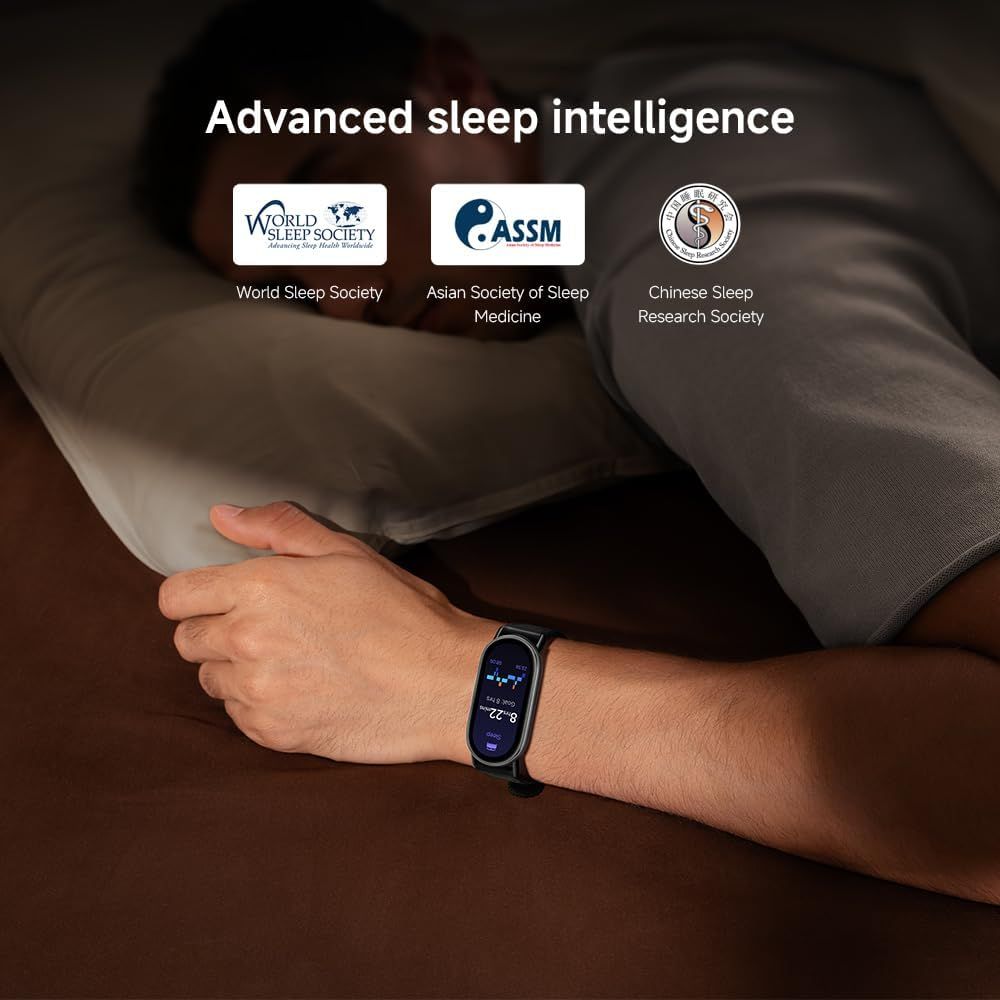 Communicates credibility and scientific validation by showcasing endorsements from three major sleep research organizations, reassuring shoppers that the product's sleep tracking technology is…