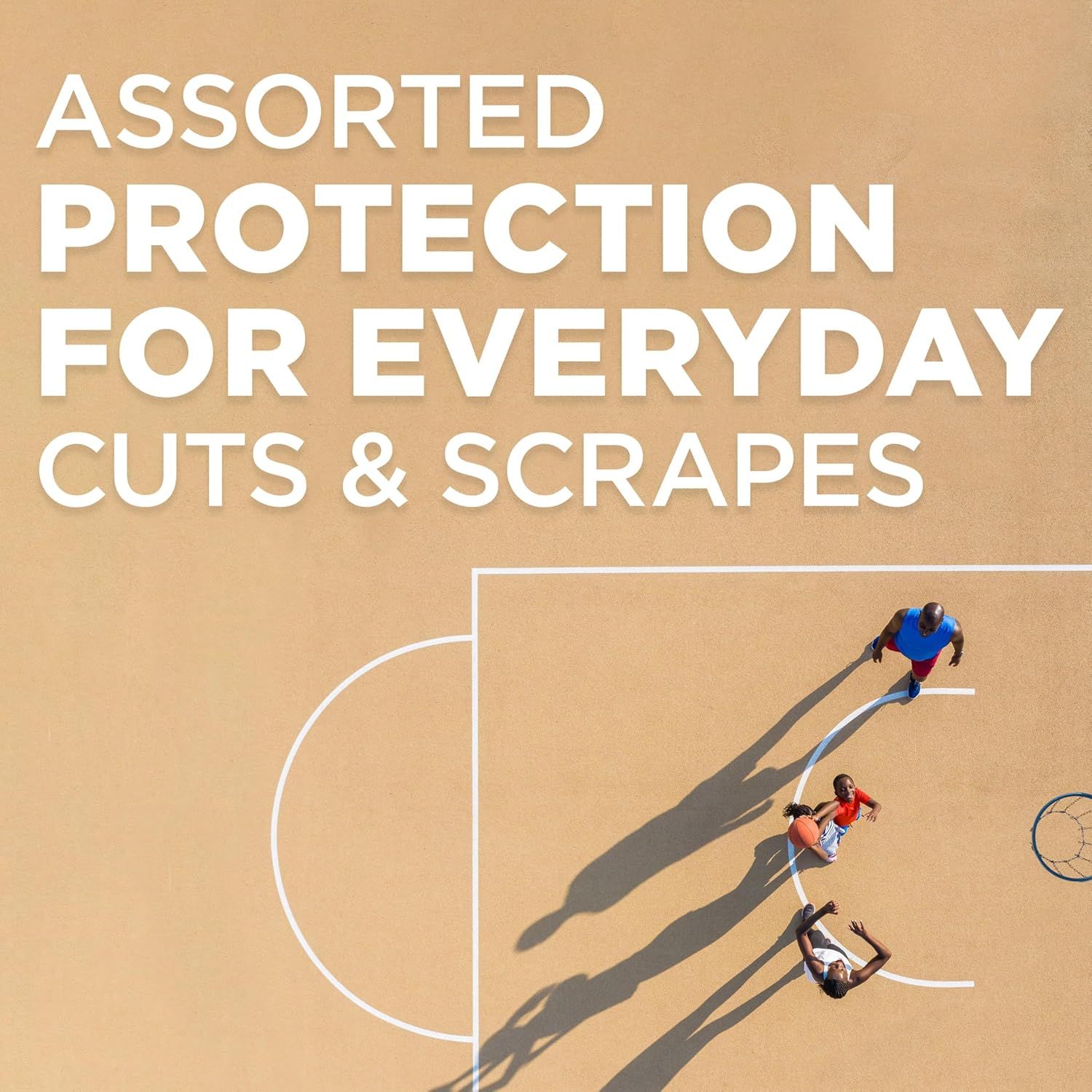 Demonstrates the product's versatility for everyday use across multiple active scenarios, showing it's suitable for sports and outdoor activities where minor…