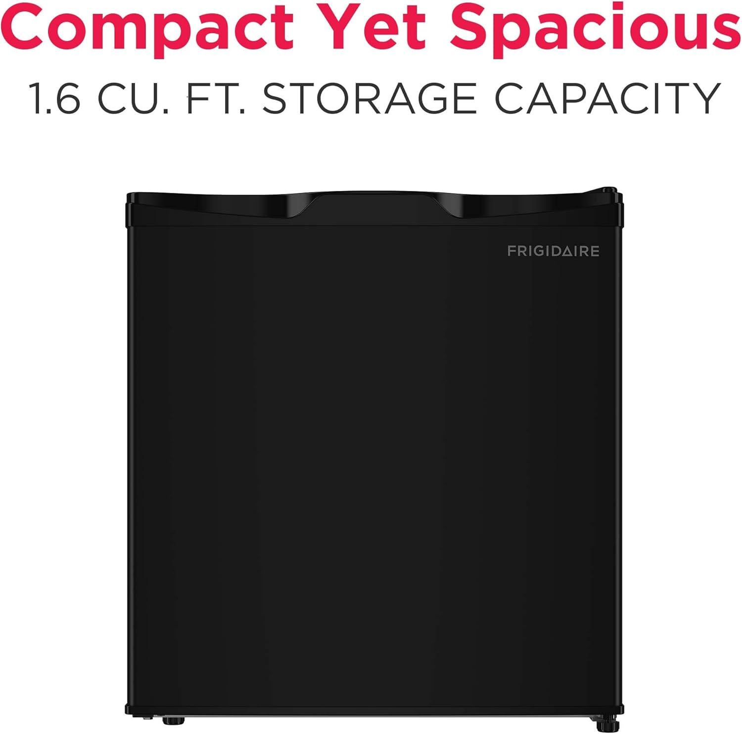 Communicates the product's 1.6 cubic feet storage capacity while emphasizing its compact yet spacious design, reassuring shoppers that it offers ample storage without taking up too much space.…