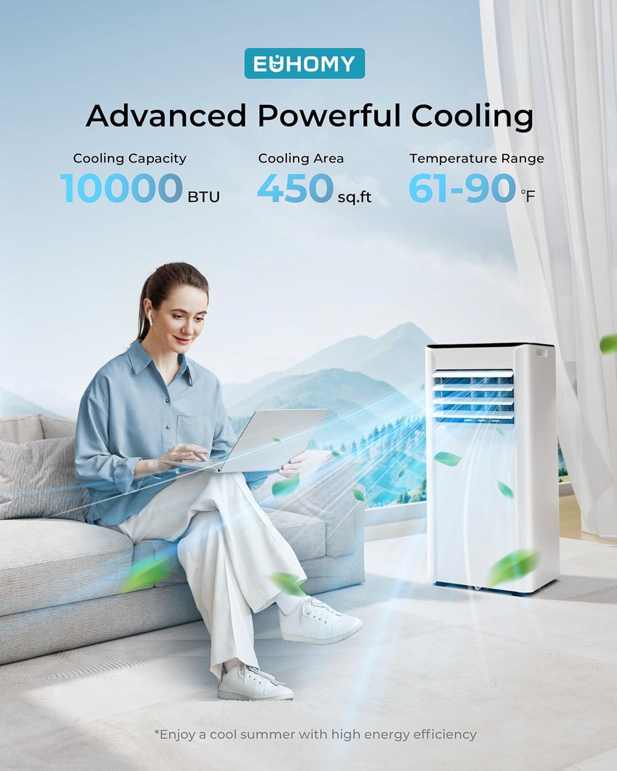 Communicates the powerful cooling performance through three key quantifiable specifications to help shoppers understand the product's capability and coverage.…