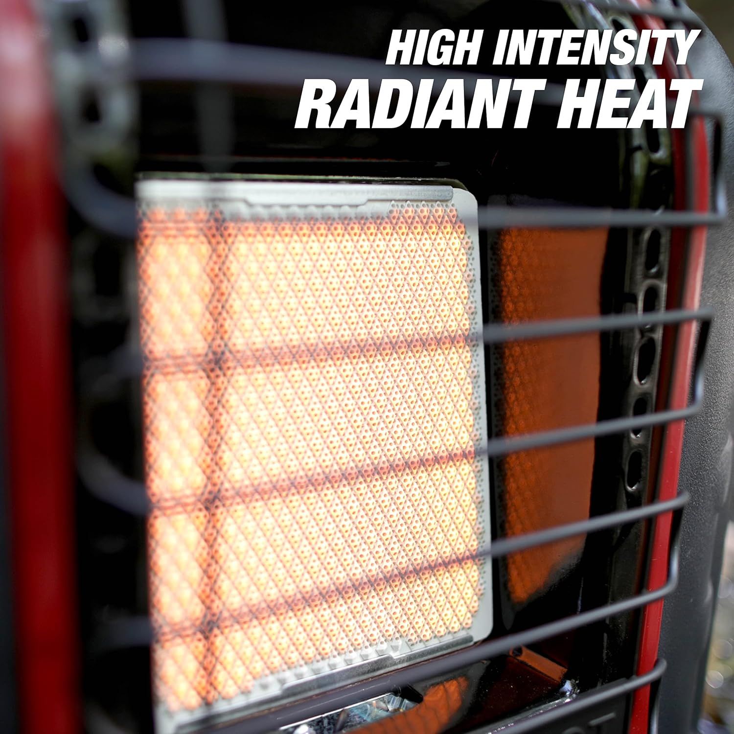 Highlights the product's powerful radiant heating capability to reassure shoppers of its effectiveness in providing warmth.