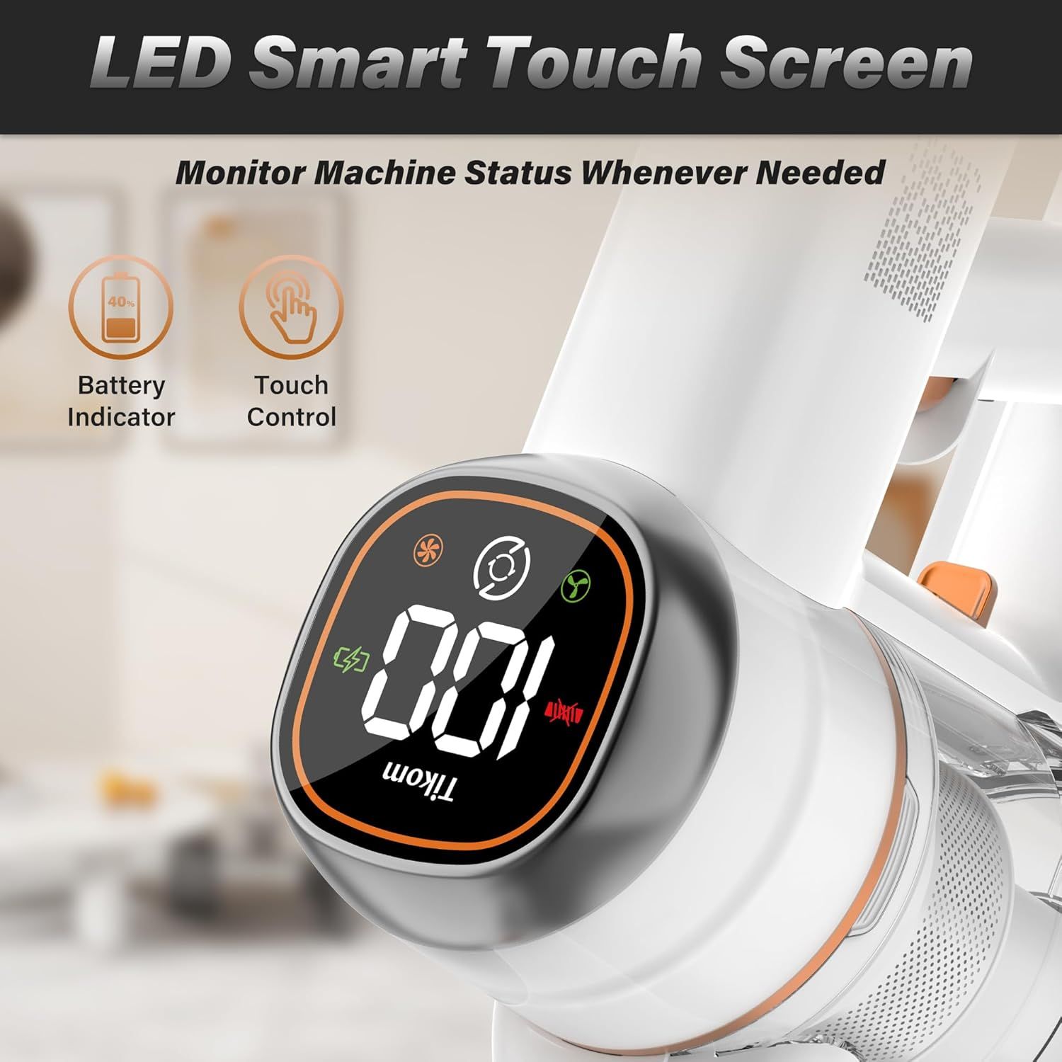 Communicates multiple smart features of the product including the LED touch screen interface, battery monitoring capability, and touch control functionality…