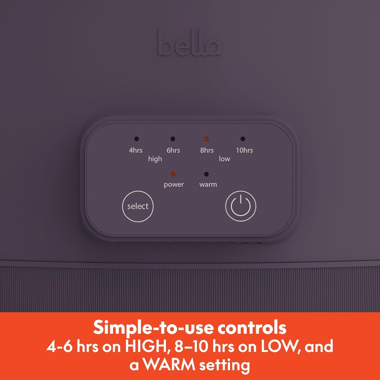 Demonstrates how to operate the product's control panel, showing the timer options (4-10 hours), power settings (high/low), and warm mode to reassure shoppers…