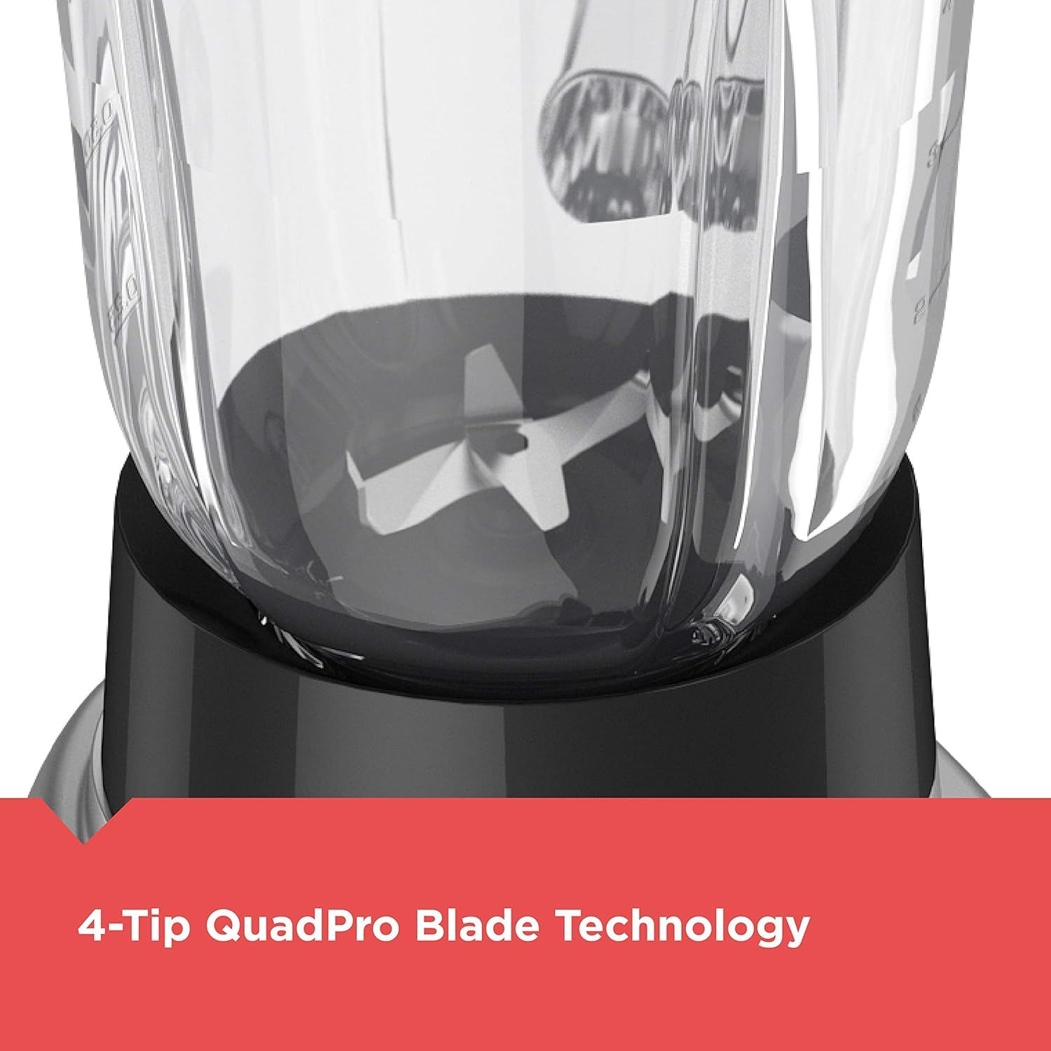 Highlights the unique 4-tip blade design to communicate superior blending performance and advanced technology. Communicates the key benefit of the specialized…
