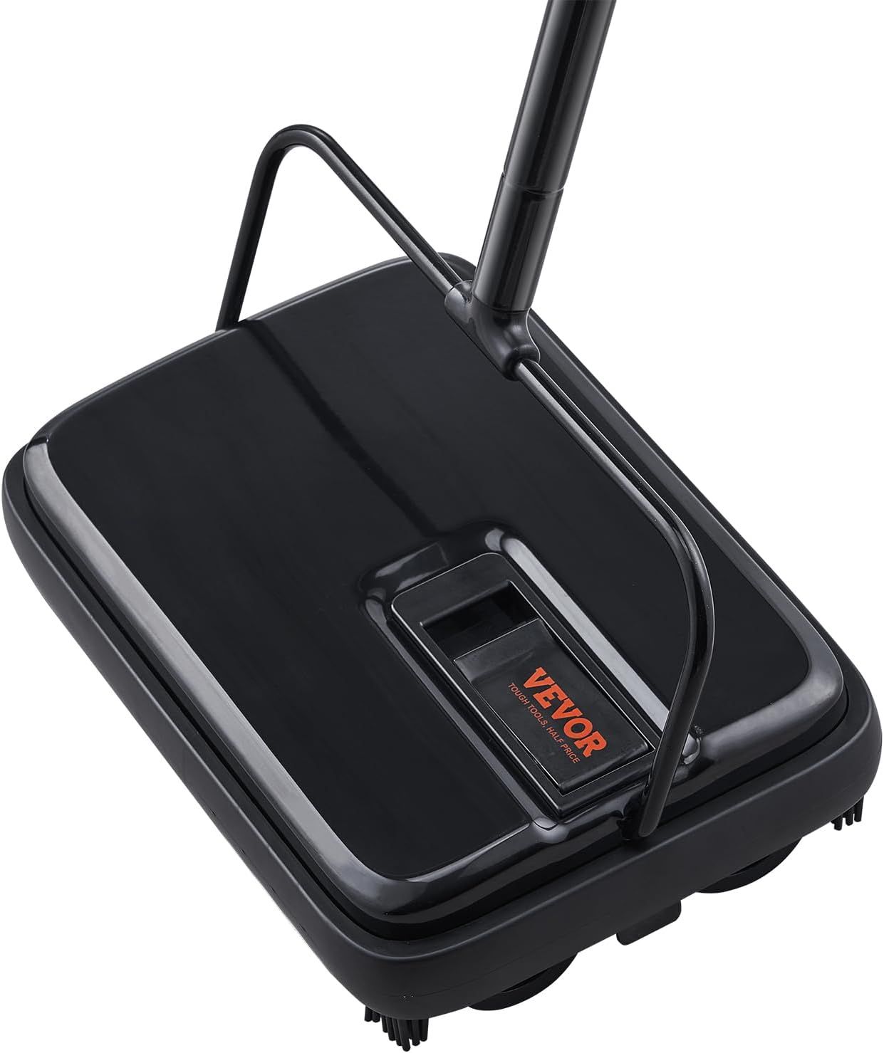 Provides a clean, catalog-style view of the manual carpet sweeper on a white background, allowing shoppers to see the product design and brand clearly without distractions.
