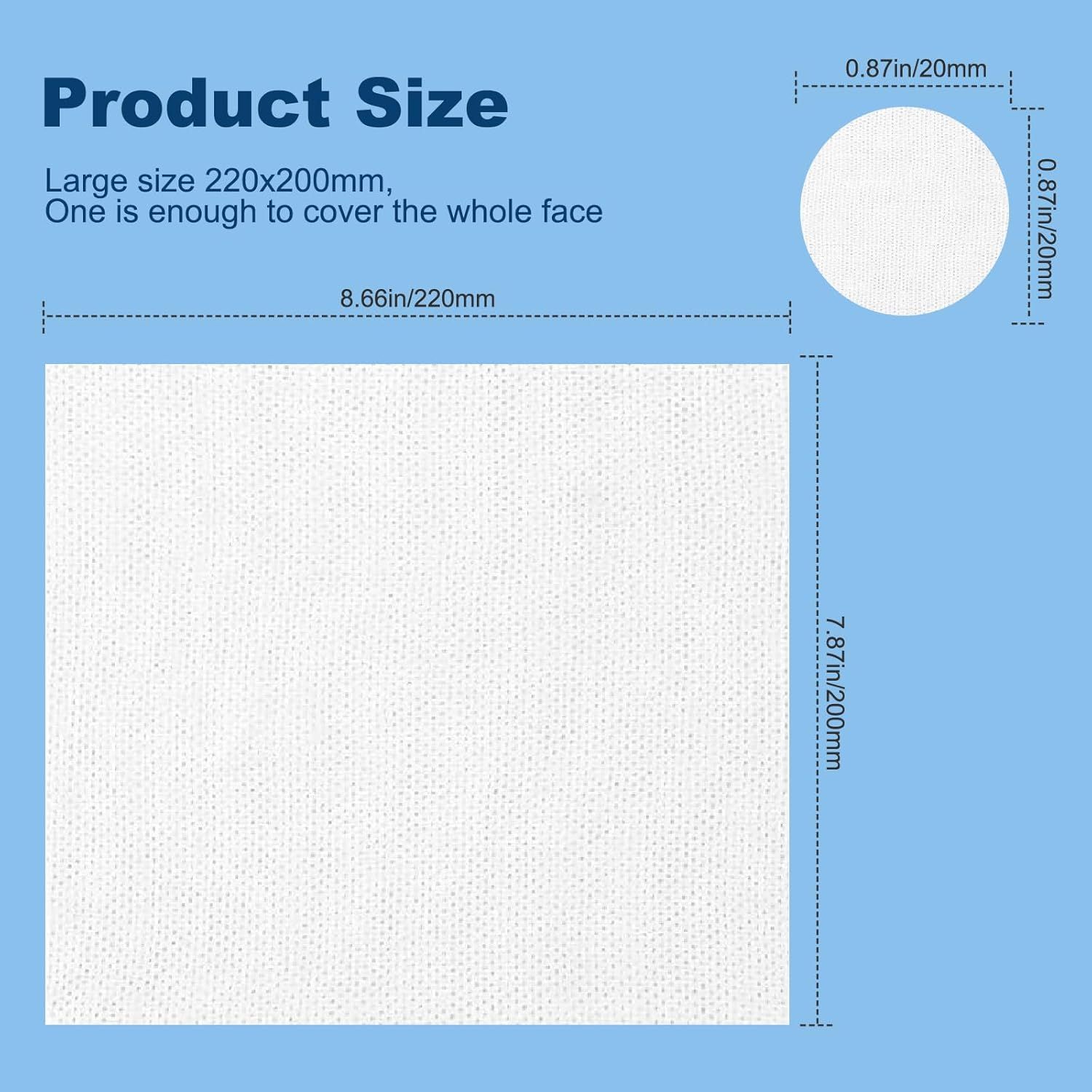 Communicates the exact physical dimensions of the product (220x200mm rectangular and 20mm circular options) to help shoppers understand the size and coverage…