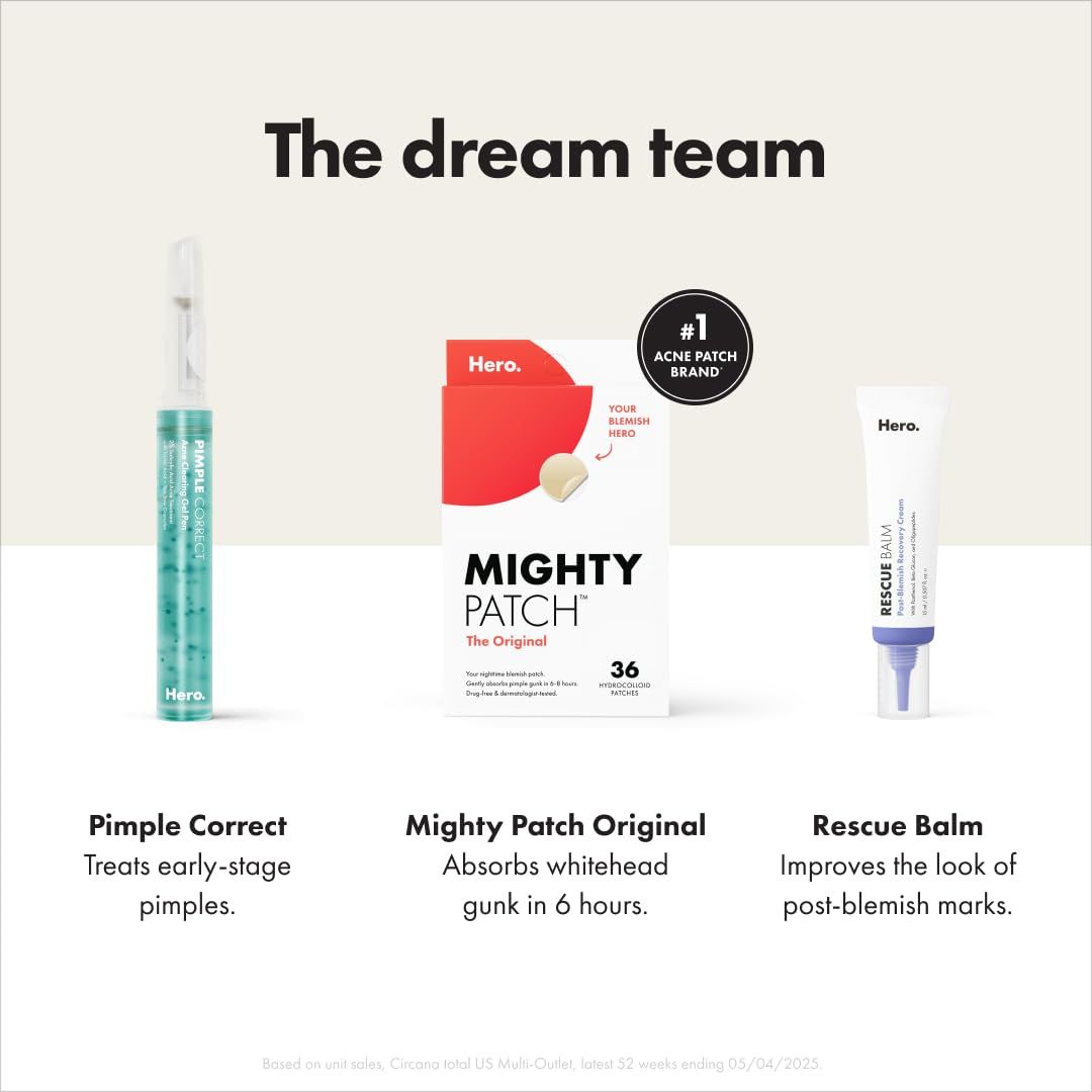Showcases the brand's complete acne treatment product lineup ('the dream team') to help shoppers understand the different options available and their specific benefits for different stages of…