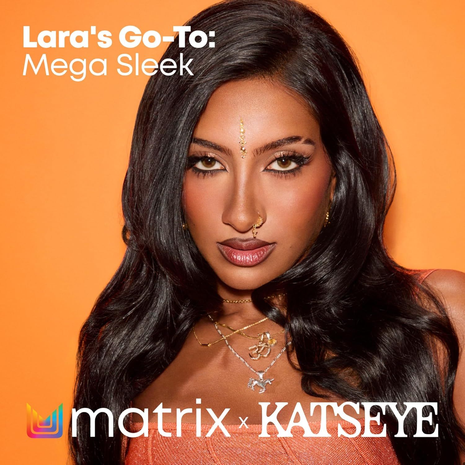 Showcases a brand collaboration between matrix and KATSEYE, featuring influencer/celebrity Lara to build brand awareness and emotional connection with the…