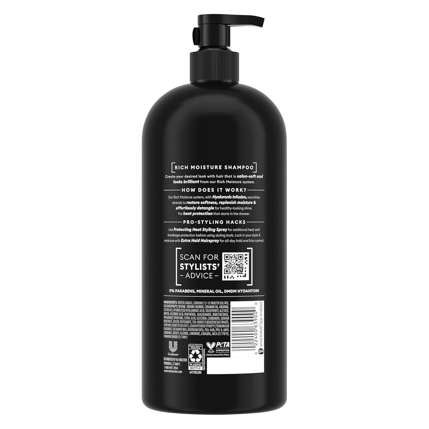 Educates shoppers on how the Rich Moisture system works and provides pro-styling tips for achieving salon-quality results at home. Highlights multiple product benefits including moisture…