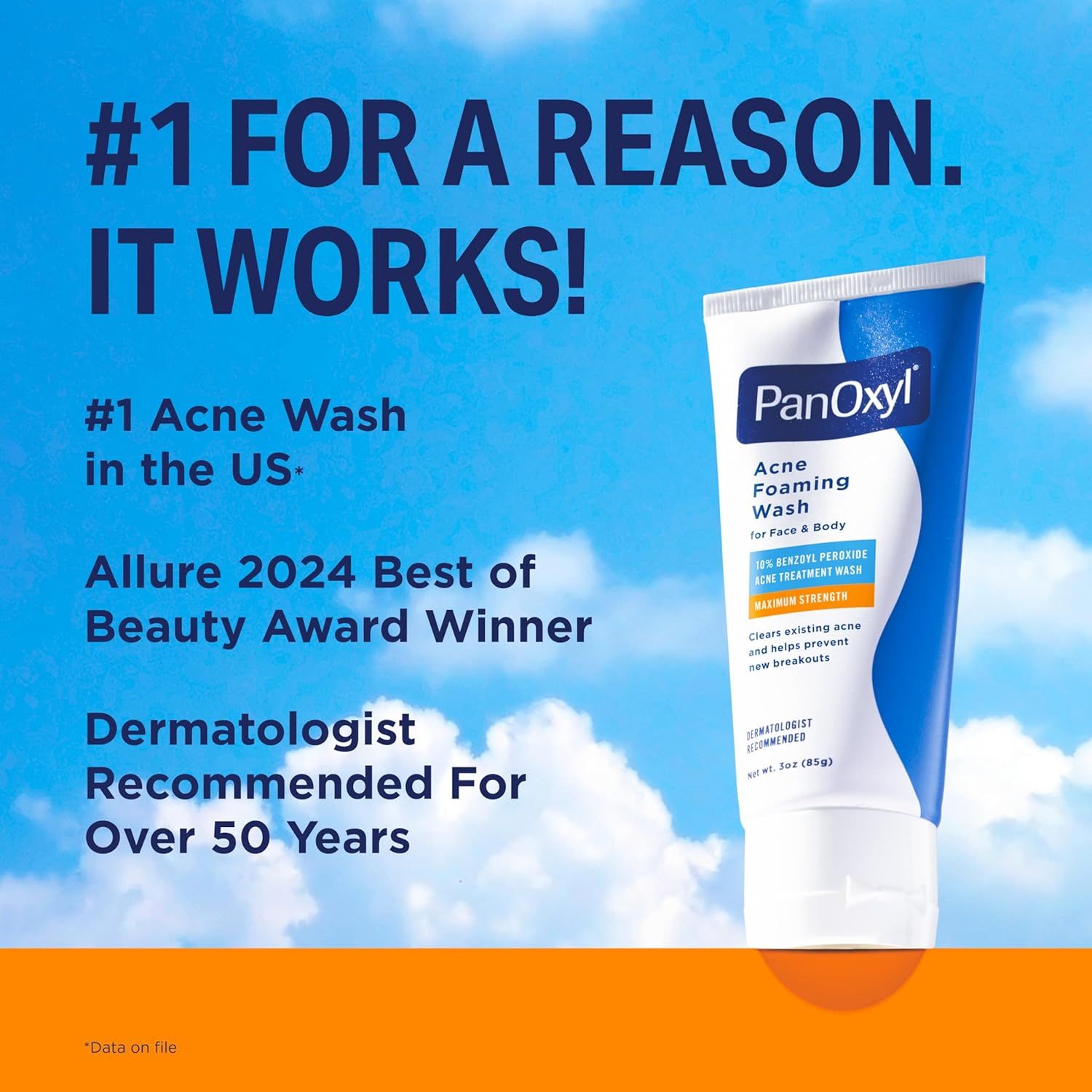 Communicates multiple credibility and trust signals to reassure shoppers that PanOxyl is the leading, award-winning, and professionally endorsed acne…